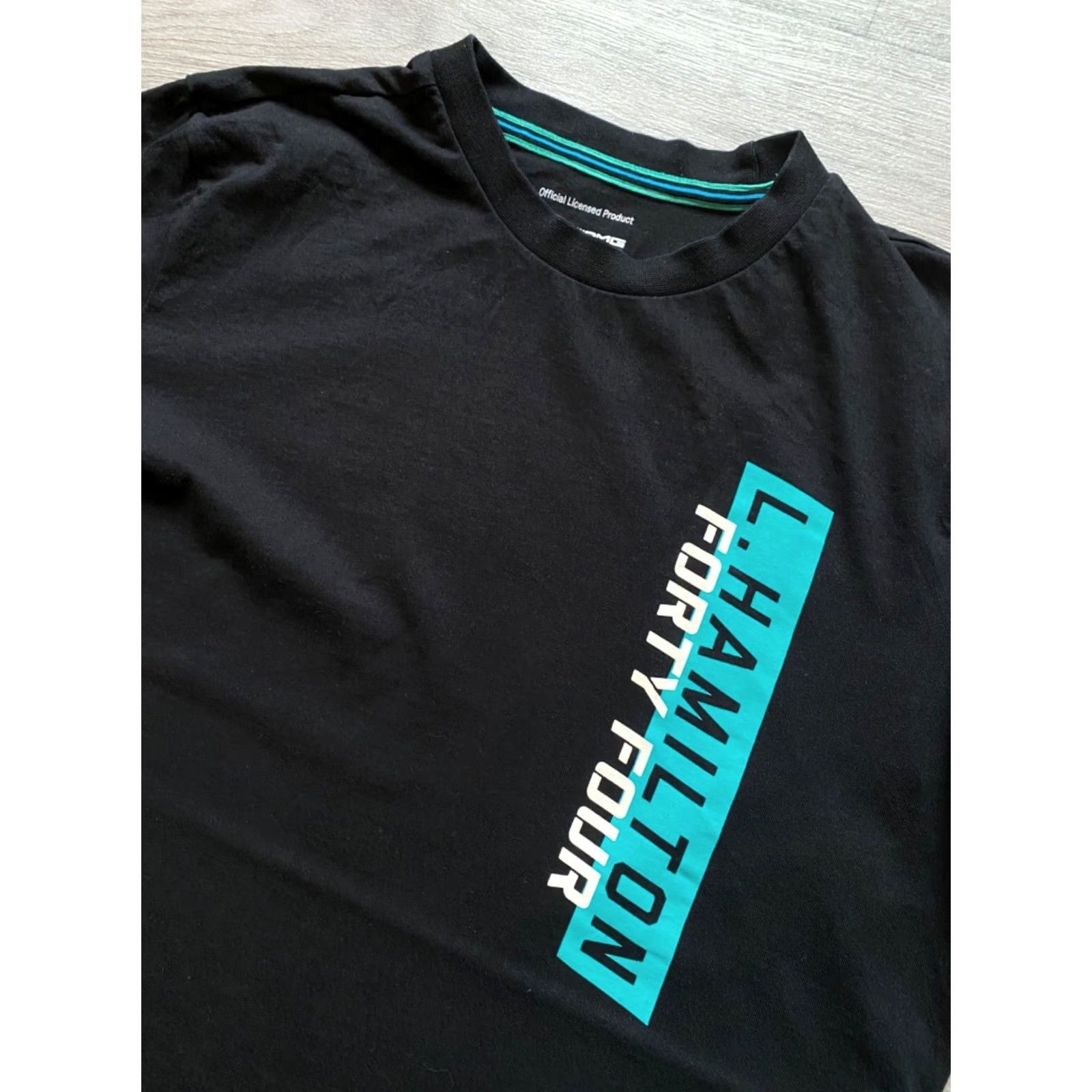 Mercedes-Benz Mercedes-Benz F1 T-Shirt Mens L Black Short Sleeve 44 Petronas Hamilton AMG Racing Shirt Size US L / EU 52-54 / 3 - 3 Thumbnail