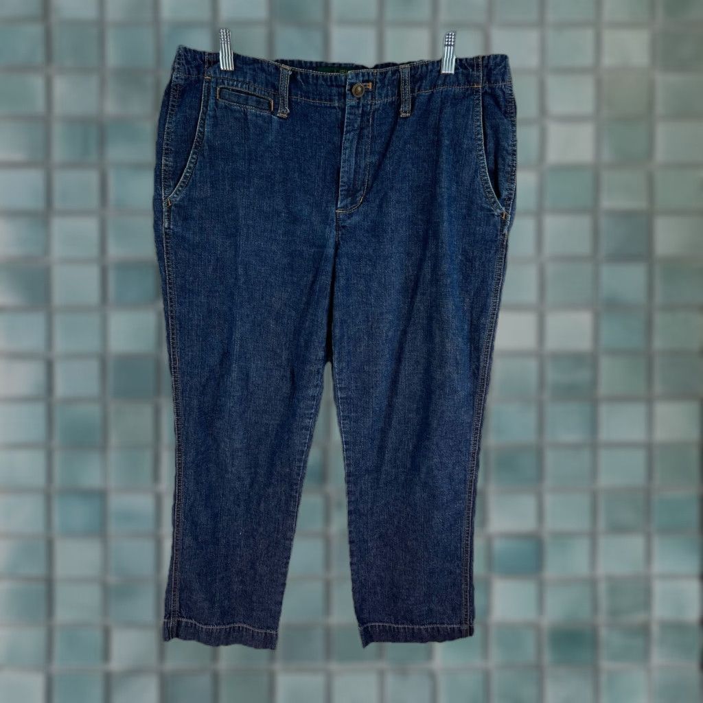 Ralph Lauren Lauren Ralph Lauren Women's Jeans Size 12 Blue Mid-Rise Straight 26in Inseam 90s Preppy Size 34" / US 12 / IT 48 - 1 Thumbnail