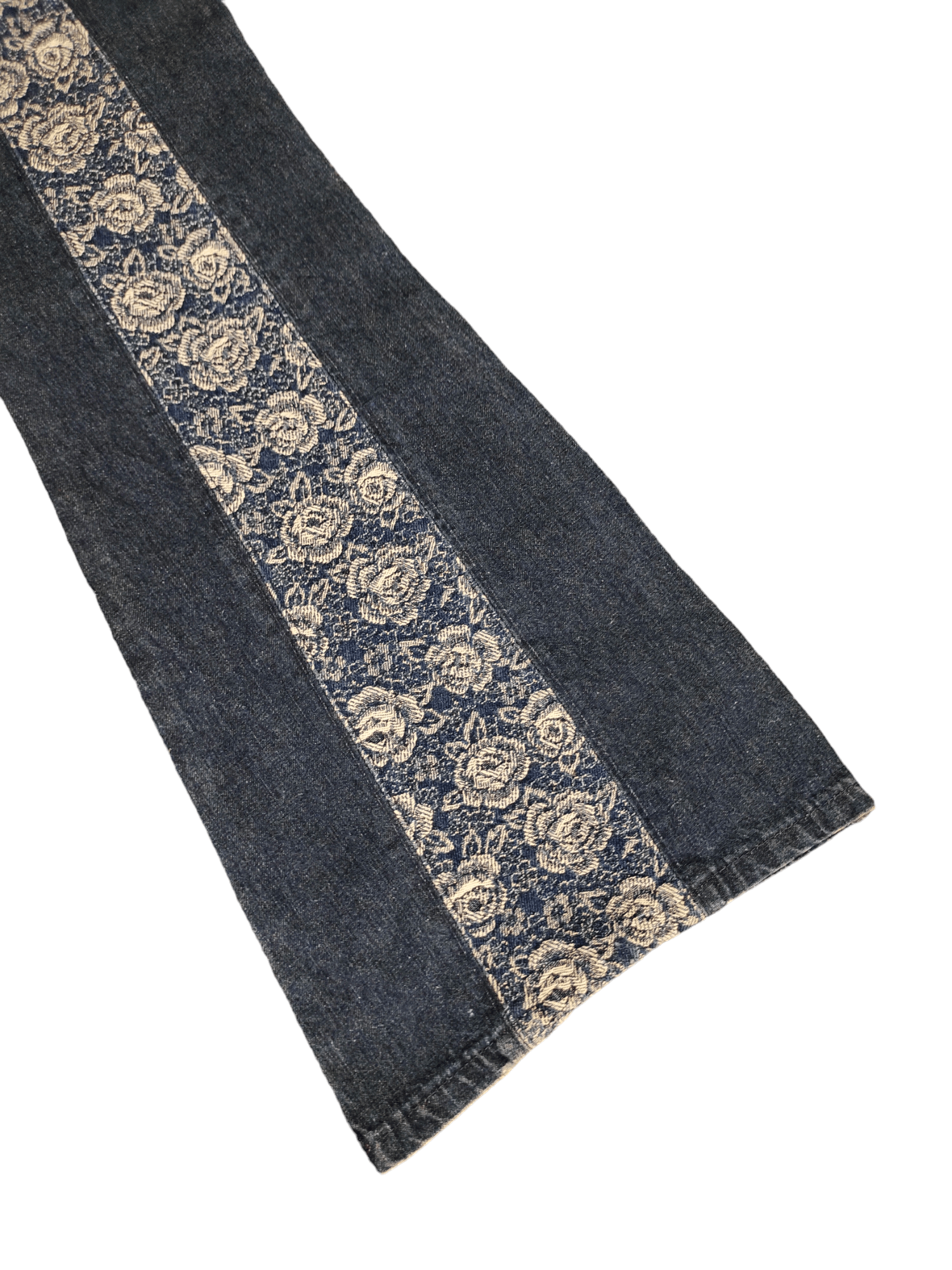 Hysteric Glamour Flare Jeans Flower Embroidered High Rise Bootcut Bellbottom Size US 27 - 18 Thumbnail