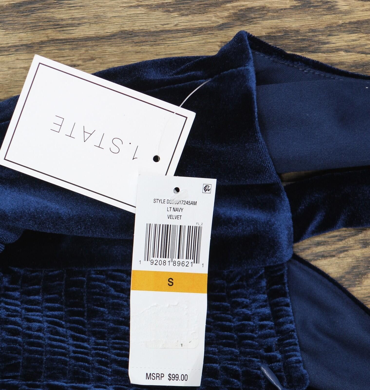 Other Nwt 1. State Neck Rear Slit Dress Ds93017245am Navy Blue S Size S / US 4 / IT 40 - 3 Thumbnail