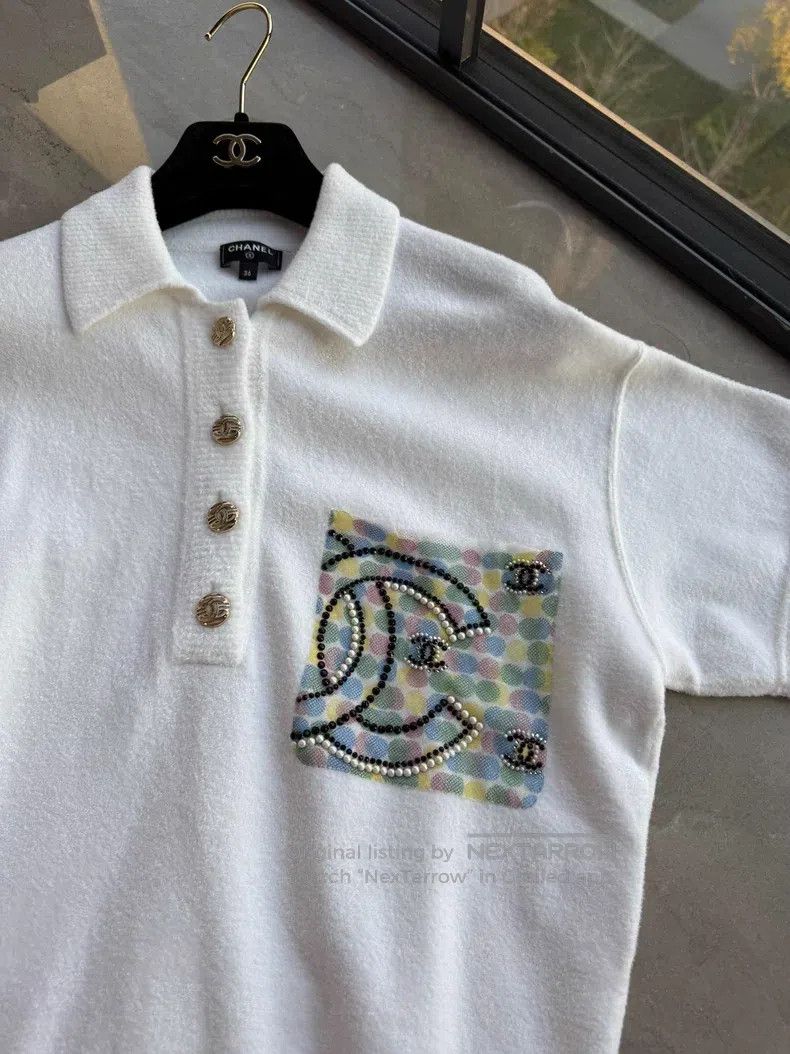 Chanel Chanel 21p disassemble soft nail beads logo polo Size XS / US 0-2 / IT 36-38 - 2 Thumbnail