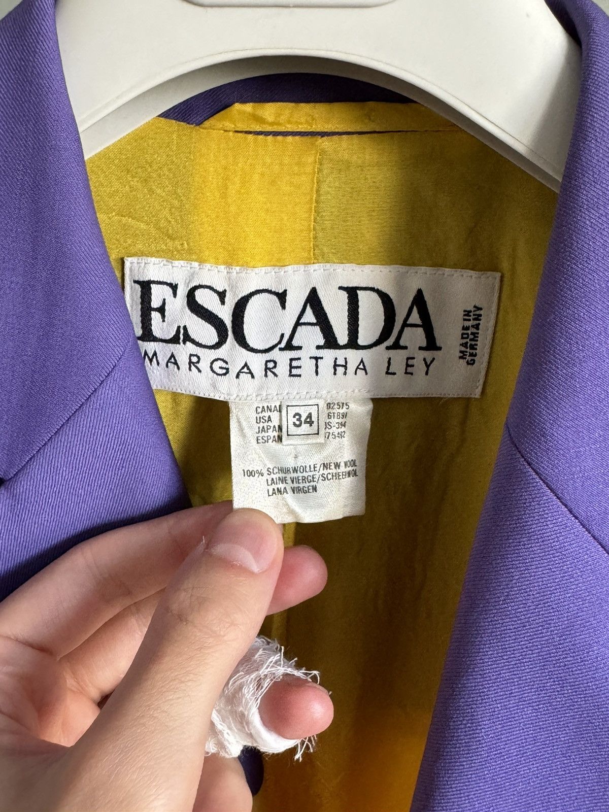 Escada Escada Margaretha Ley blazer Size XXS / US 00 / IT 34 - 4 Thumbnail