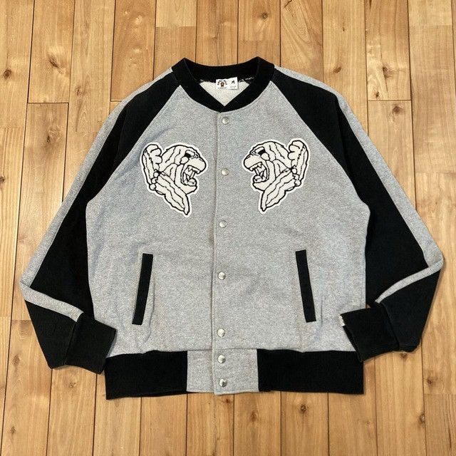 Bape BAPE MILO LOGO sweat varsity jacket a bathing ape NIGO Size US M / EU 48-50 / 2 - 2 Thumbnail