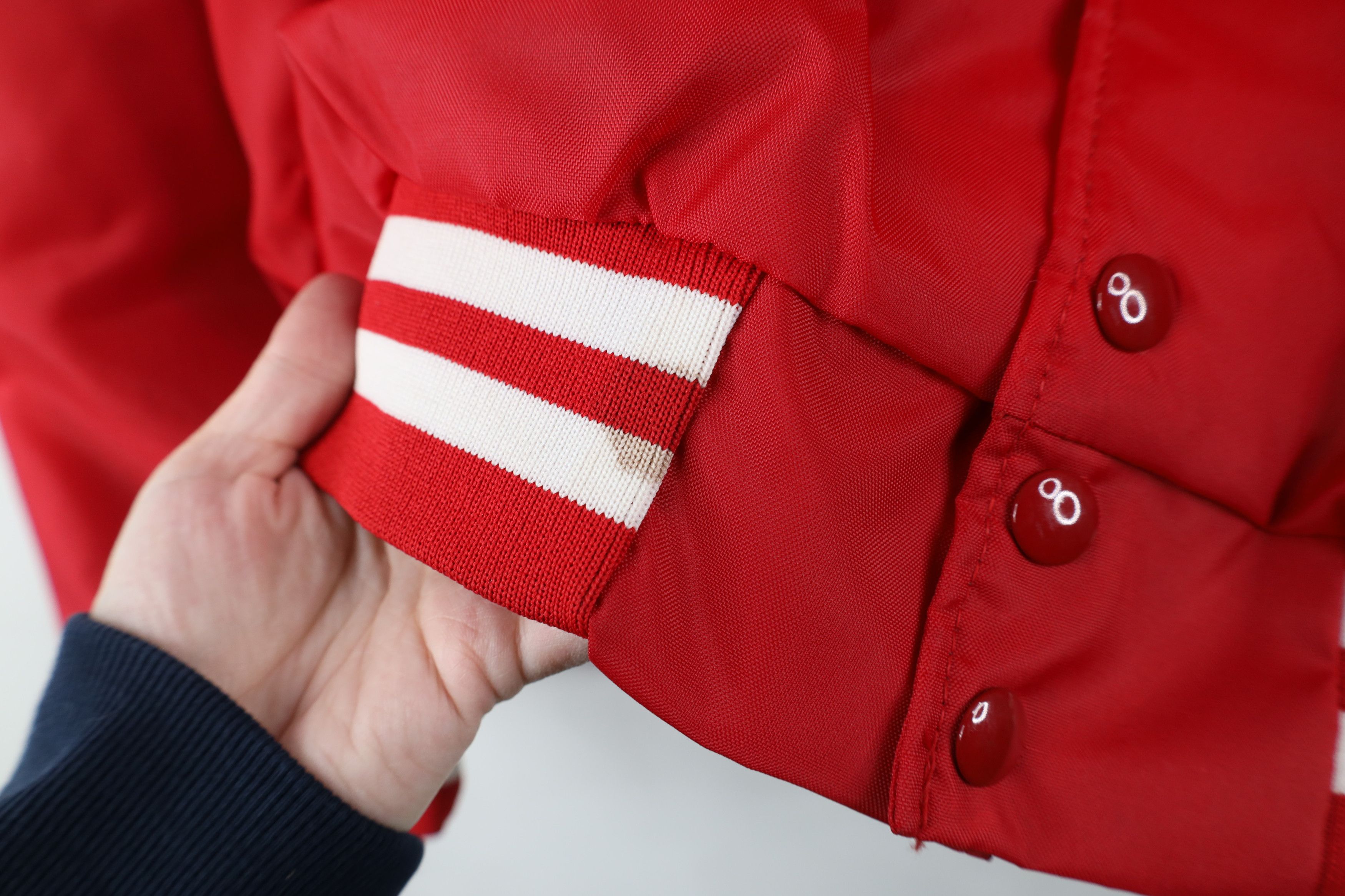 Vintage Vintage 90s NASCAR Bill Elliott Racing Bomber Jacket Red USA Size US XL / EU 56 / 4 - 6 Thumbnail