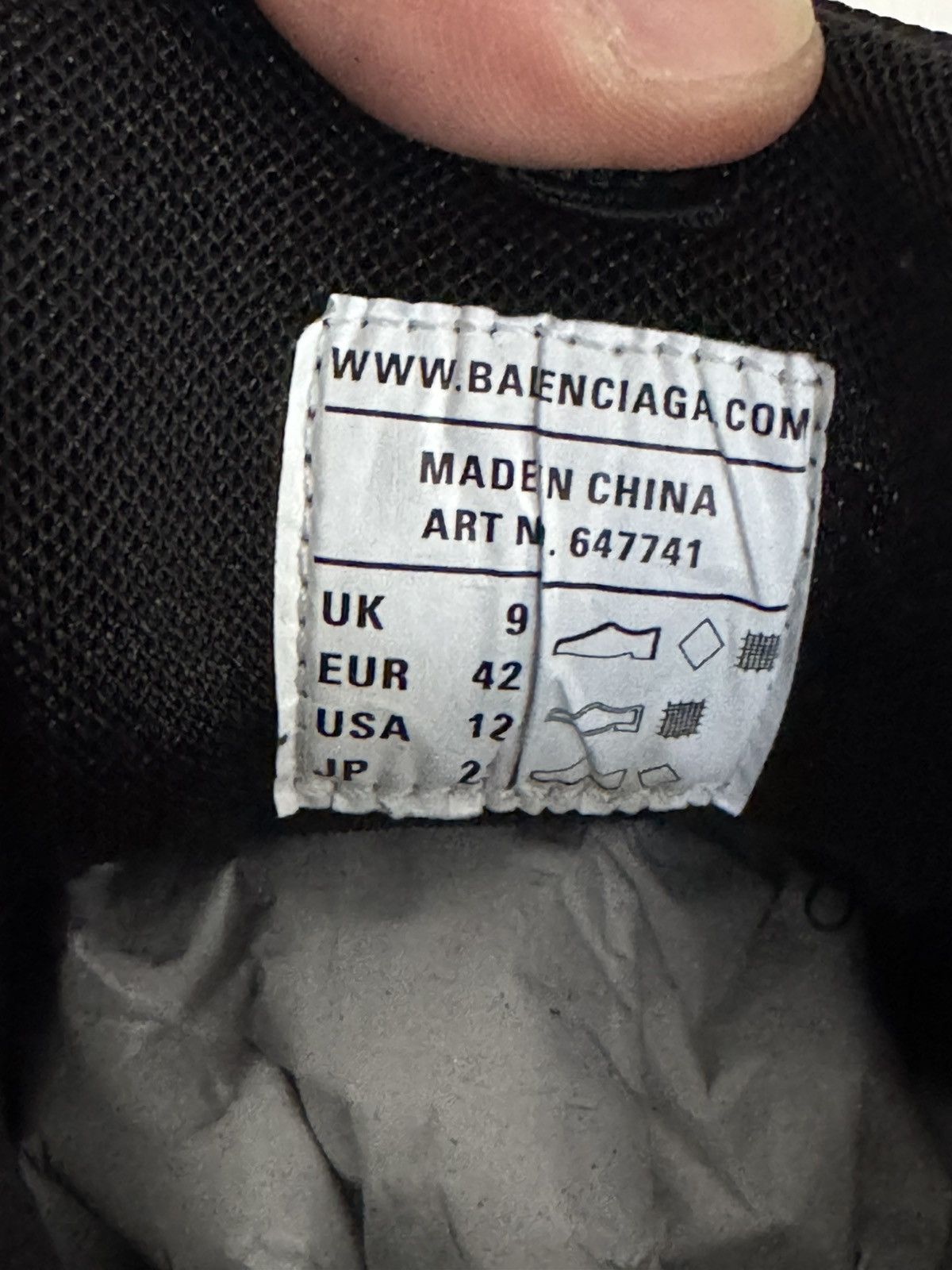 Balenciaga Balenciaga Track Sneaker Black Clear Sole Size US 9 / EU 42 - 6 Thumbnail