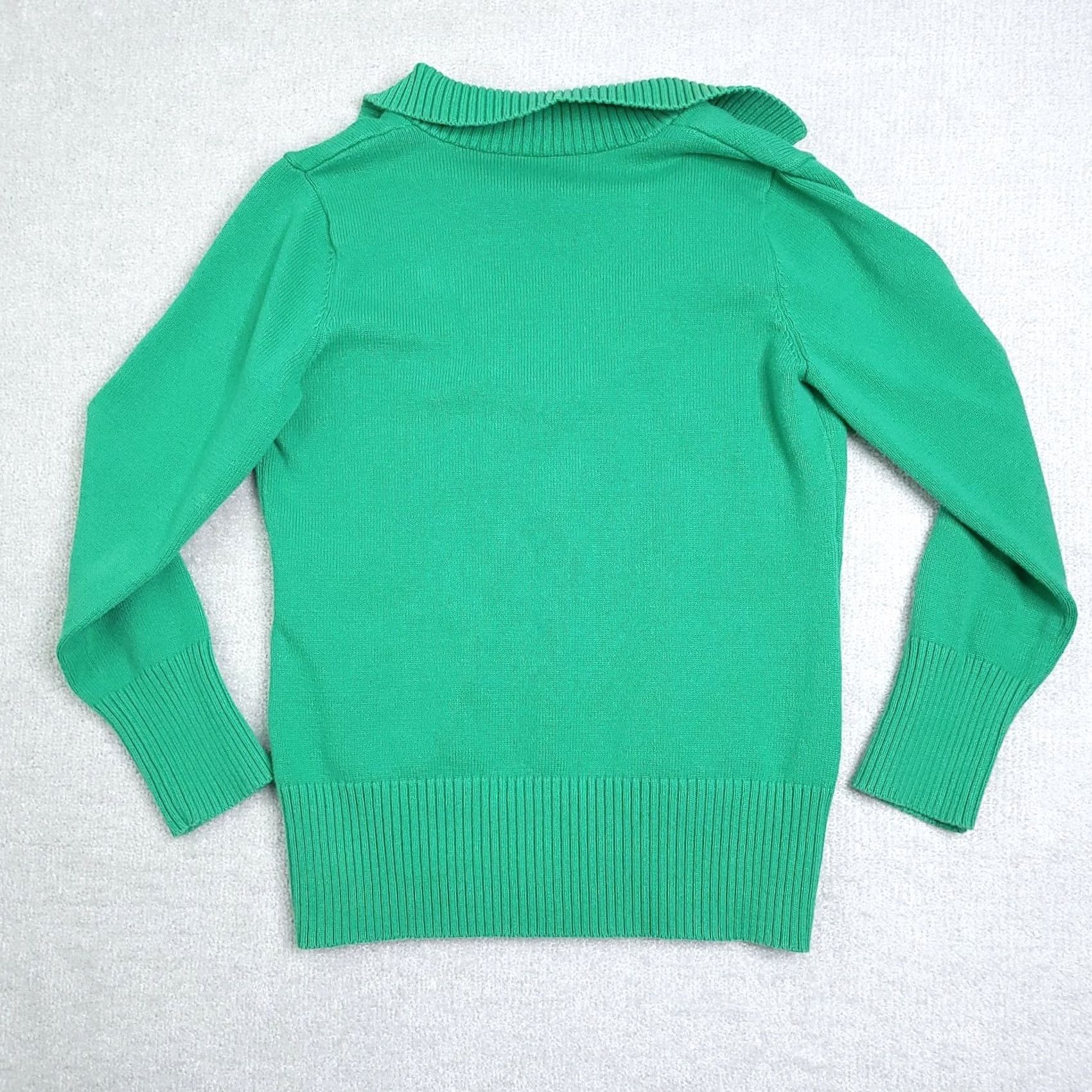 Jones New York VINTAGE Jones New York Sport Sweater Women's Large Green Pullover Button Size L / US 10 / IT 46 - 7 Thumbnail