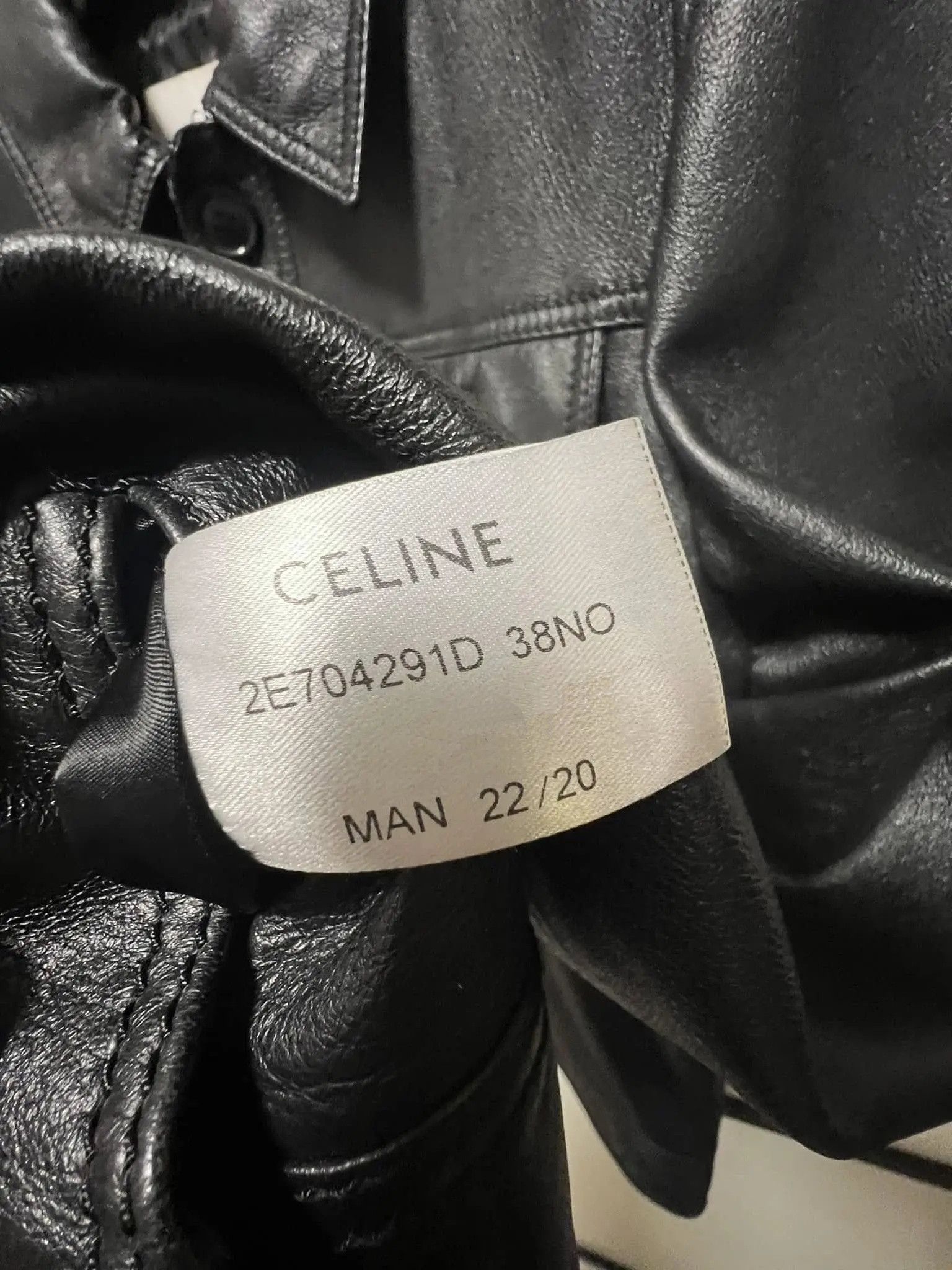 Celine FW20 Unreleased Lambskin Aviator Leather Jacket Sample Size US S / EU 44-46 / 1 - 6 Thumbnail
