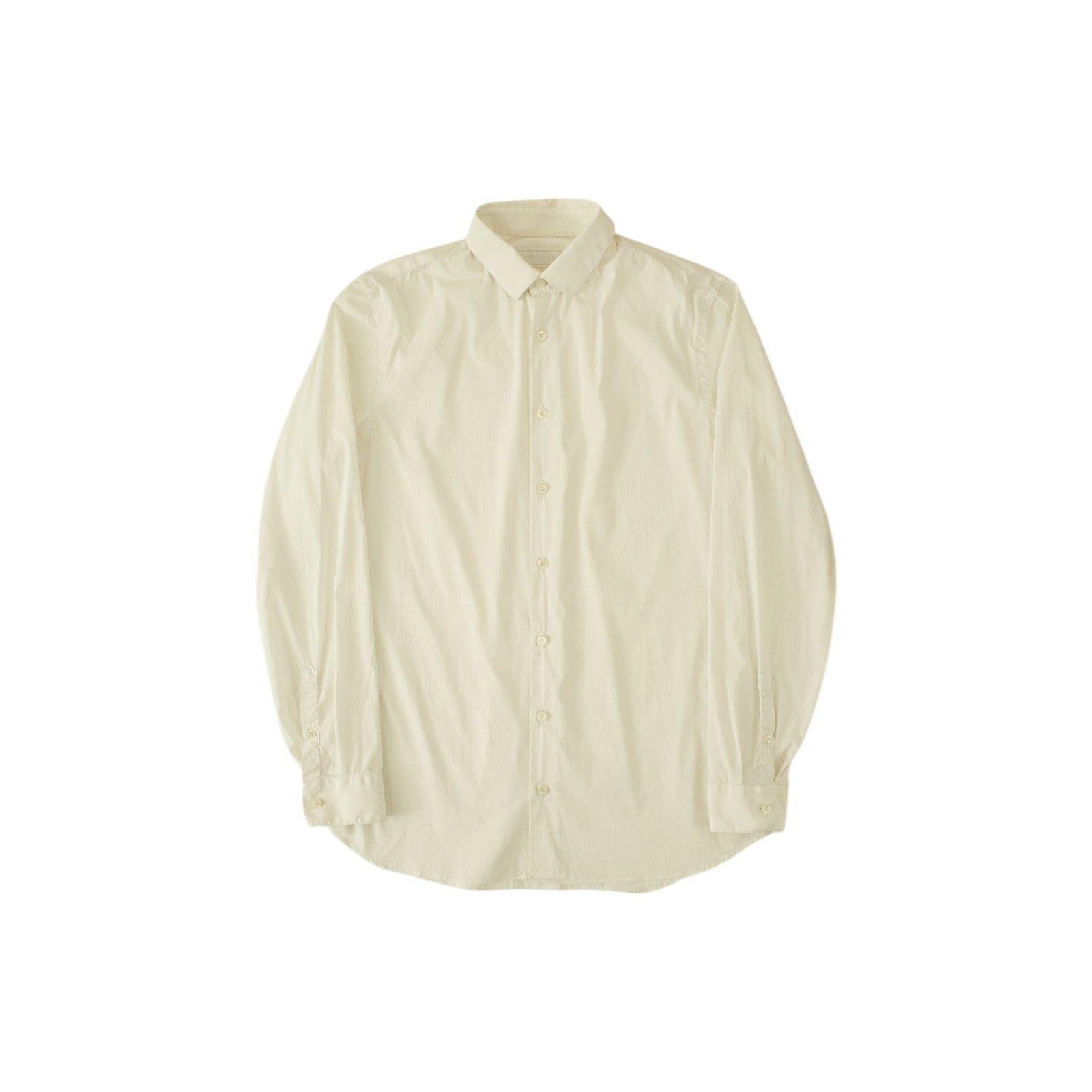 Prada White Cotton Button Up Shirt Size US M / EU 48-50 / 2 - 1 Thumbnail