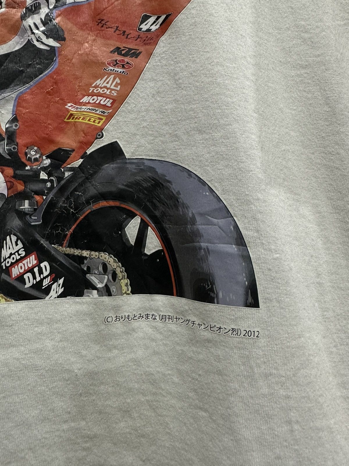 Anime × Vintage Vintage Ktm Hamaguchi Racing Suzuka Faded Tee Size US L / EU 52-54 / 3 - 3 Thumbnail