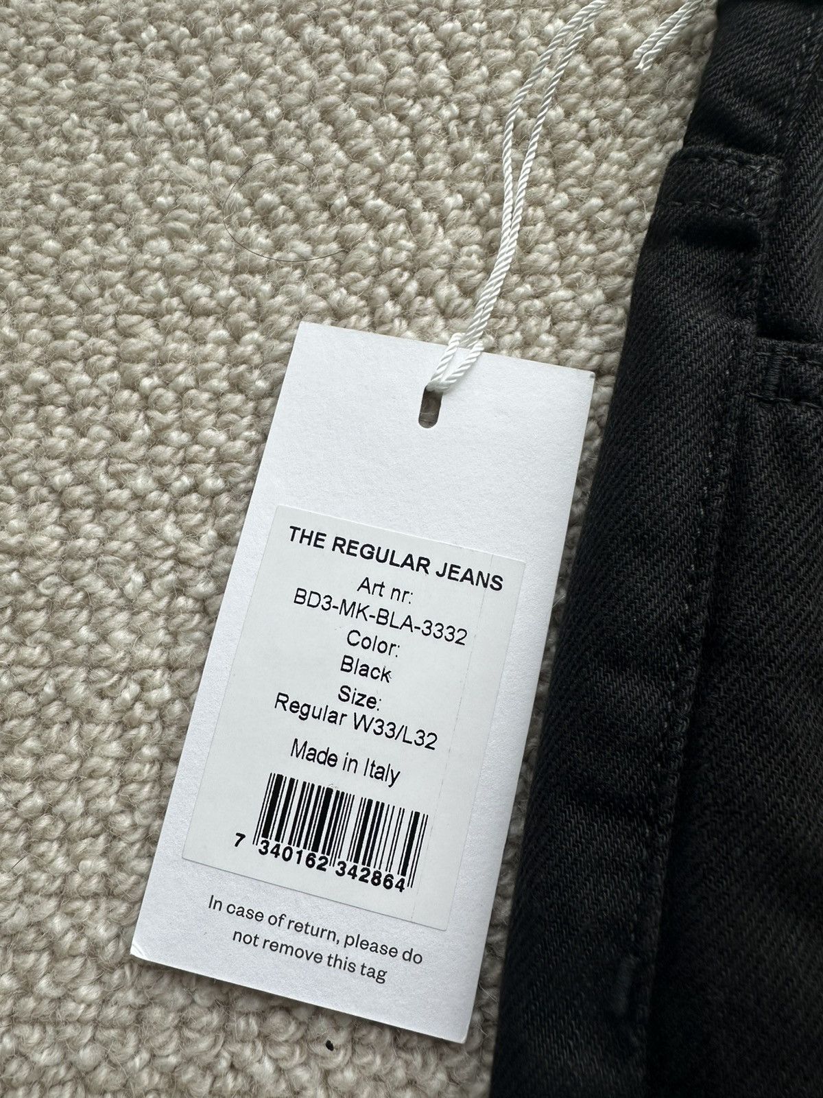Asket ASKET - regular straight leg jeans - 33/32 NEW WITH TAGS Size US 33 - 2 Thumbnail