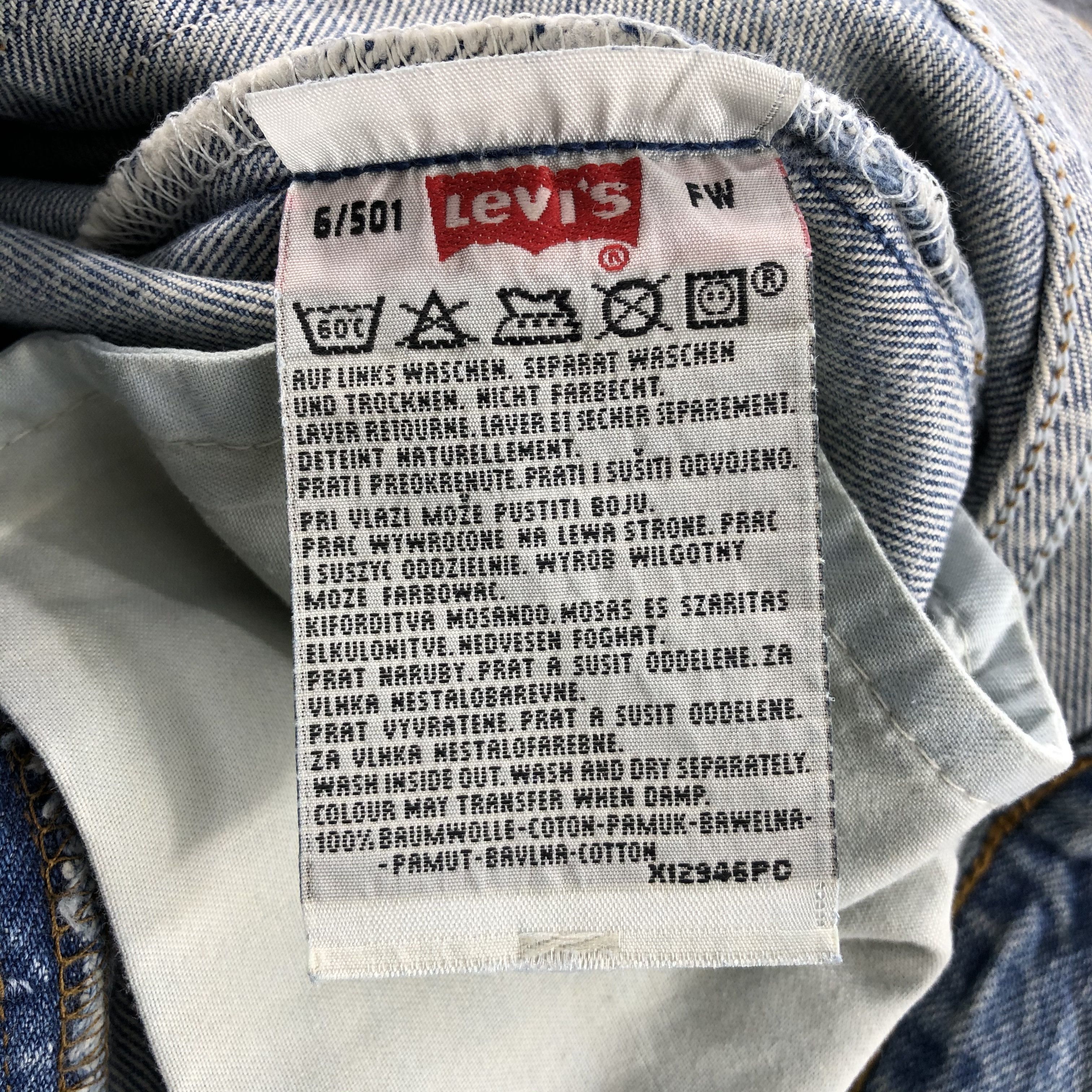 Levi's 90s Vintage Light Wash Levis 501 Jeans-JM2030 Size US 28 / EU 44 - 9 Thumbnail