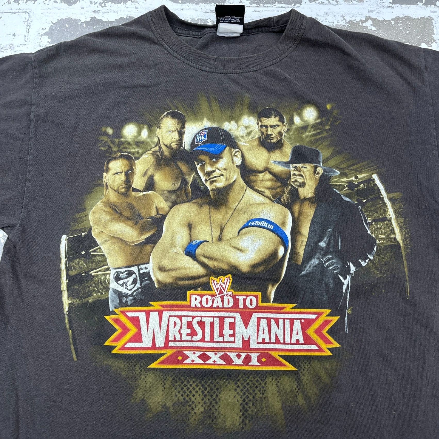 Vintage VINTAGE WWE Shirt Men Large Gray Tee Wrestlemania XXVI Undertaker John Cena Y2K Size US L / EU 52-54 / 3 - 5 Thumbnail