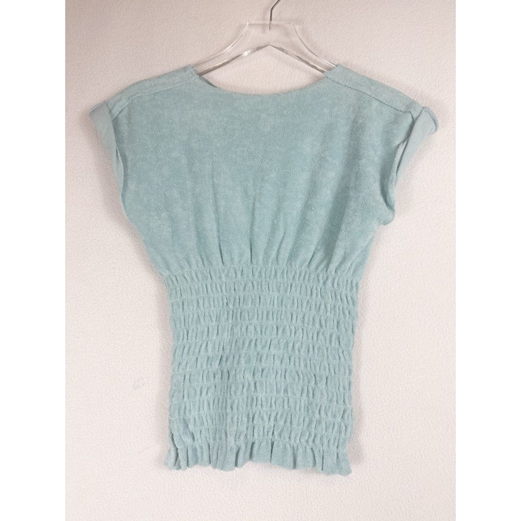 Free People NWOT Free People Sadie Towel Terry Smocked Top XS $68 Size XS / US 0-2 / IT 36-38 - 3 Thumbnail