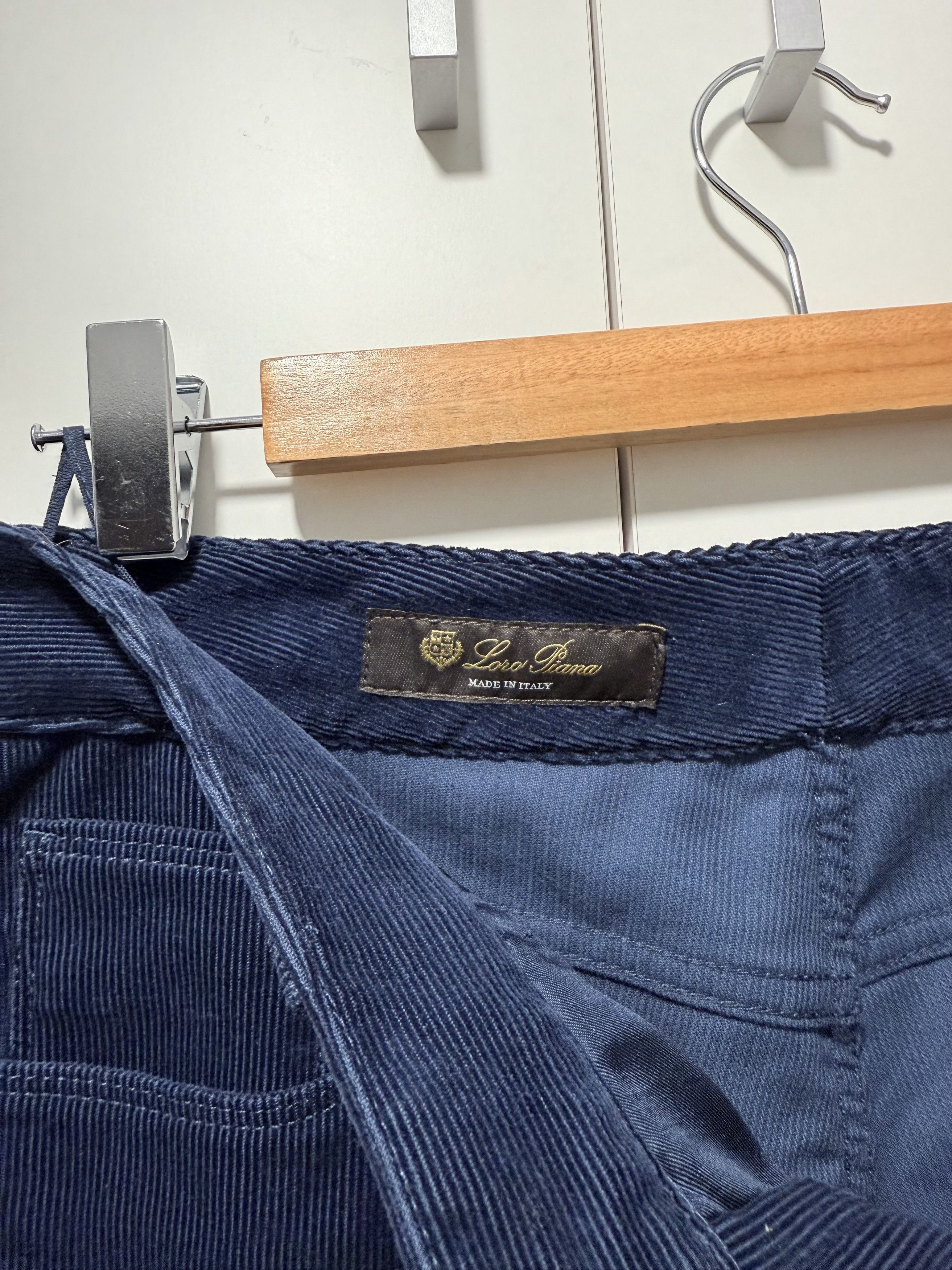 Loro Piana Loro Piana MATHIAS Corduroy Skinny Pants Blue (it38) Size 26" / US 2 / IT 38 - 4 Thumbnail