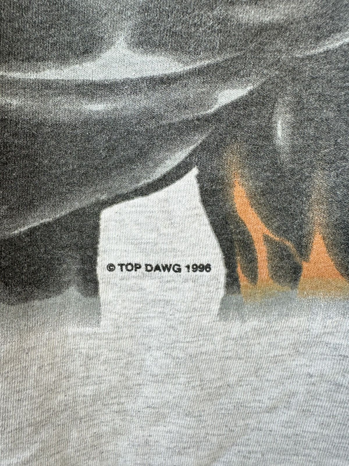 Top Dawg Entertainment Vintage 90s Top Dawg “Larger Than Life” Rotweiler Dog Tee Size US XL / EU 56 / 4 - 4 Thumbnail