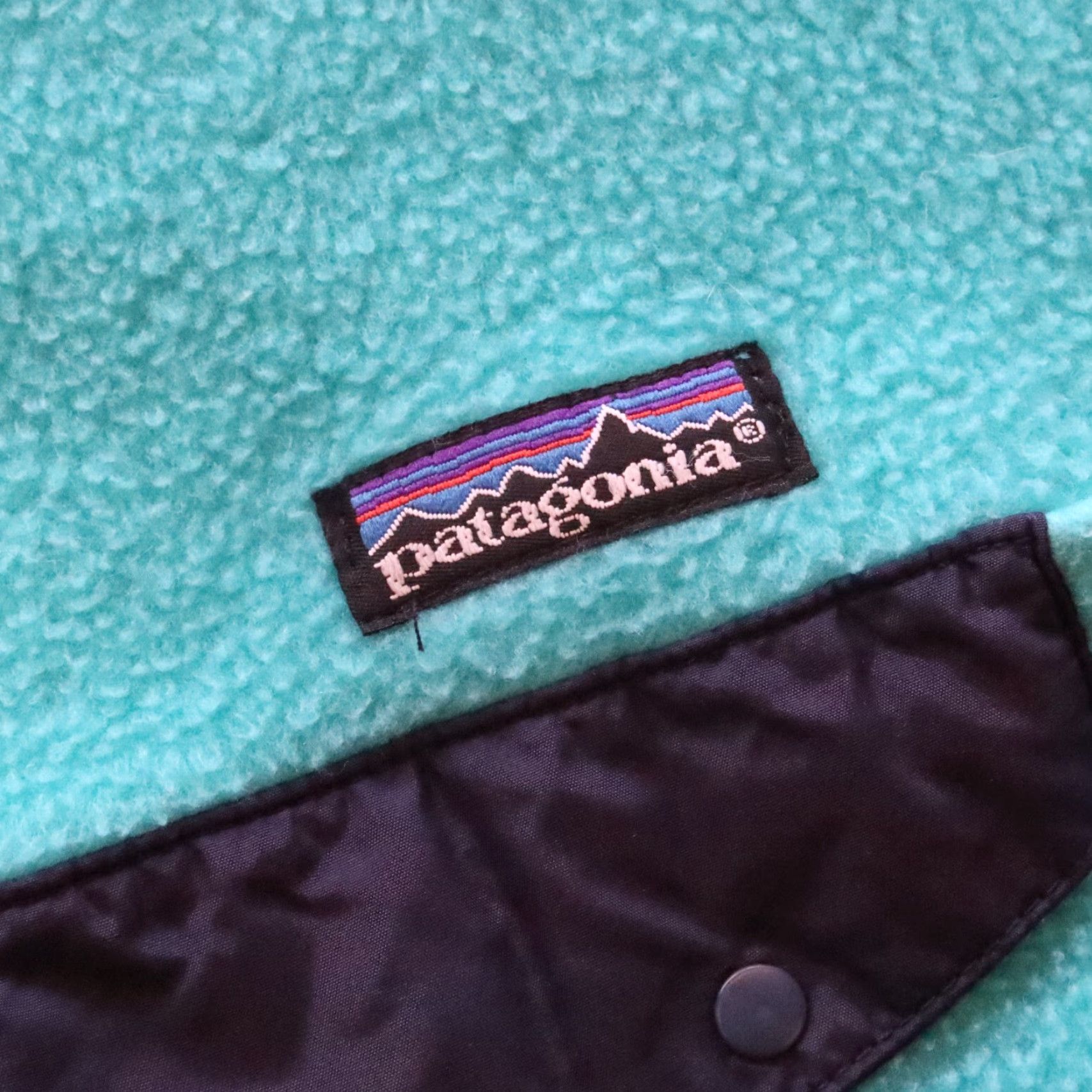 Patagonia VINTAGE Patagonia Snap-T Fleece Pullover Men M Teal 90s USA Shirt Sweater Size US M / EU 48-50 / 2 - 6 Thumbnail
