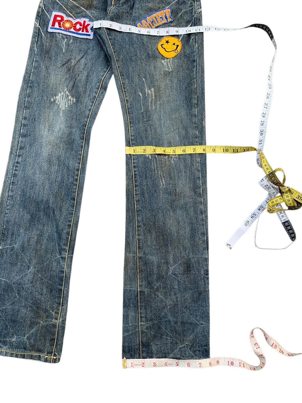Kapital IN THE ATTIC RUSTY ROCK PUNK DISTRESSED DENIM Size US 32 / EU 48 - 17 Thumbnail