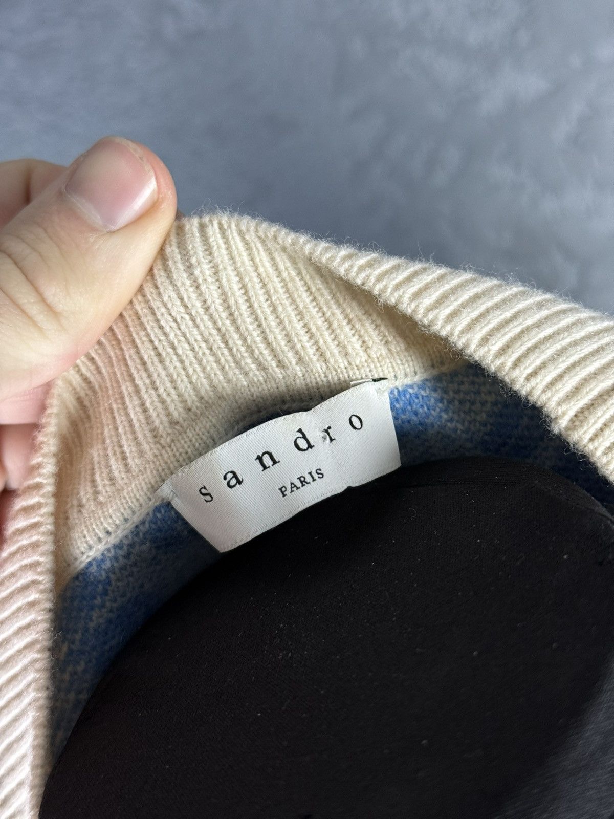 Sandro Sandro Hughes Wool & Cashmere Floral Jacquard Sweater Size XS / US 0-2 / IT 36-38 - 7 Thumbnail
