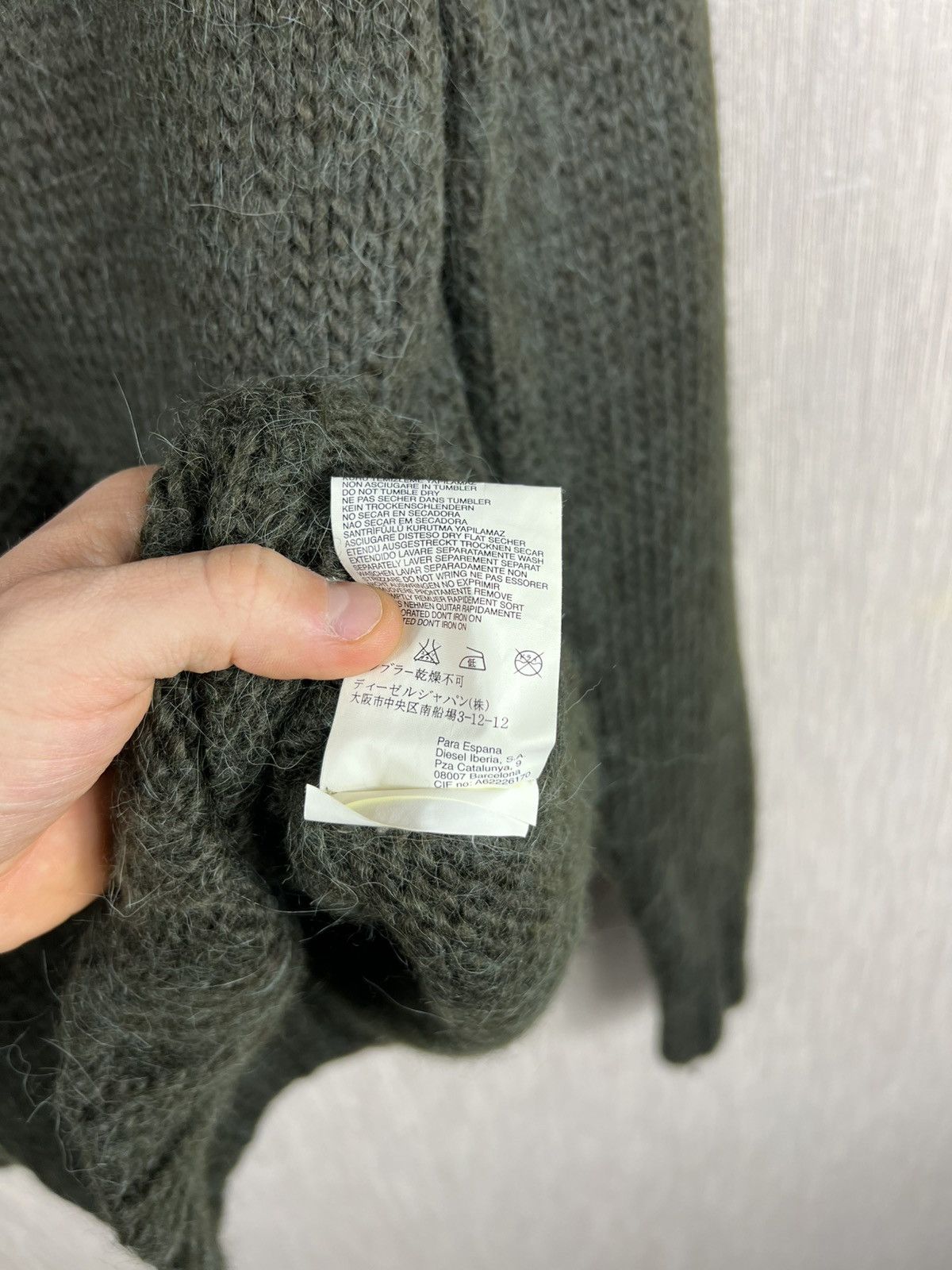 Diesel Vintage Diesel heavy wool alpaca turtleneck sweater gothic Size US M / EU 48-50 / 2 - 23 Thumbnail