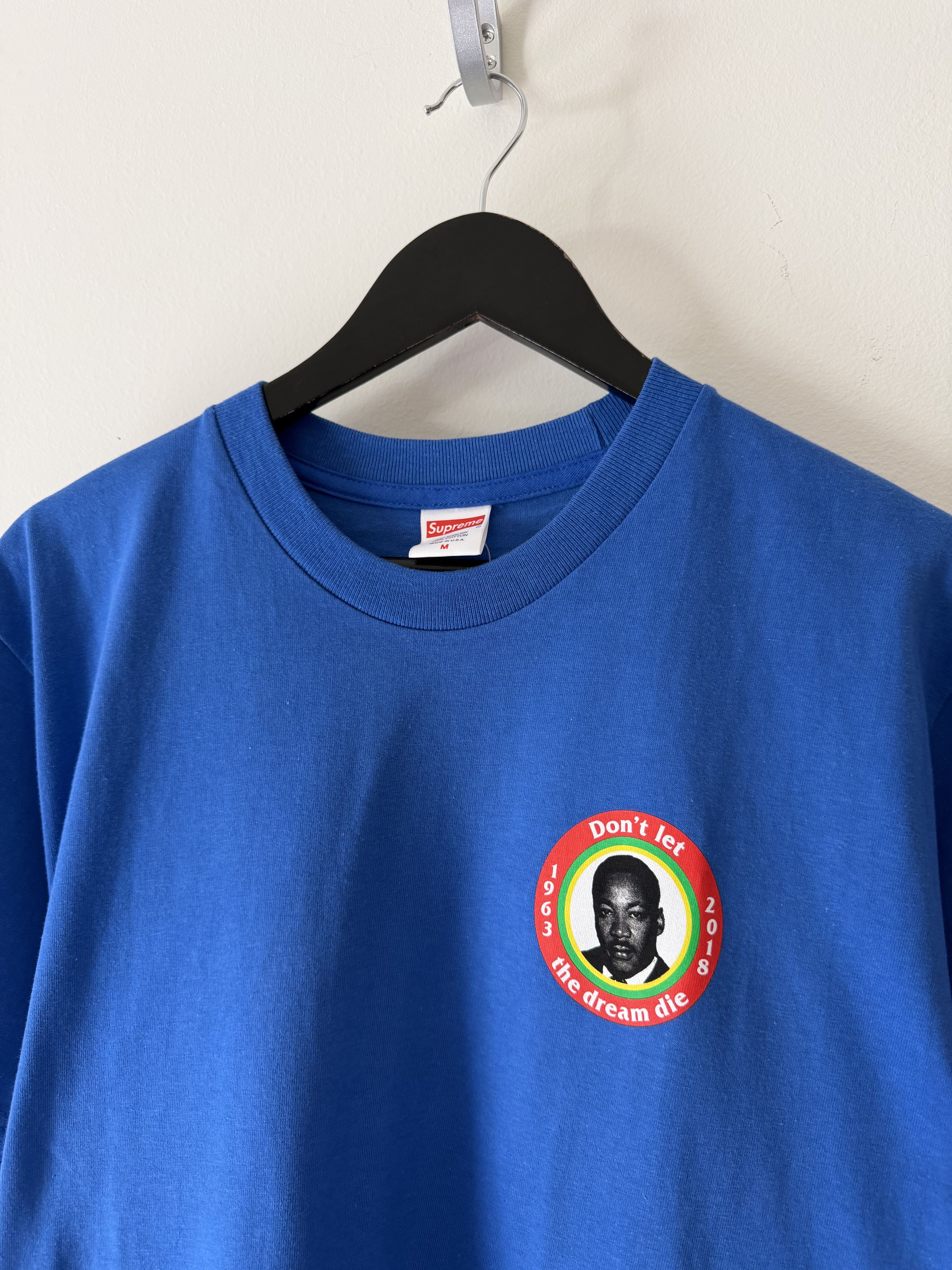 Supreme Supreme SS18 MLK Dream Tee in Royal Blue Size US M / EU 48-50 / 2 - 4 Thumbnail