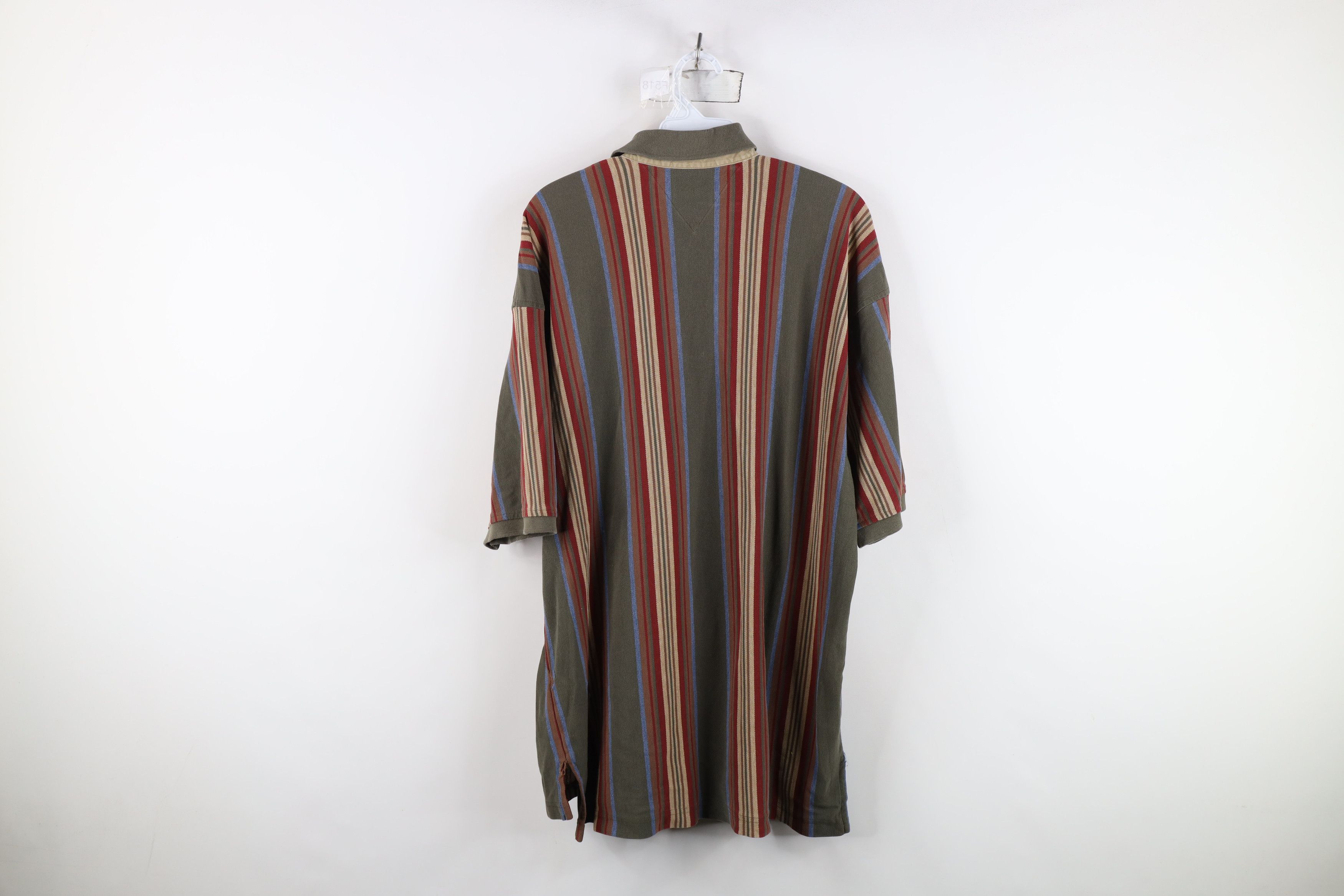 Tommy Hilfiger Vintage 90s Tommy Hilfiger Tone Striped Golf Polo Shirt Size US XL / EU 56 / 4 - 12 Thumbnail