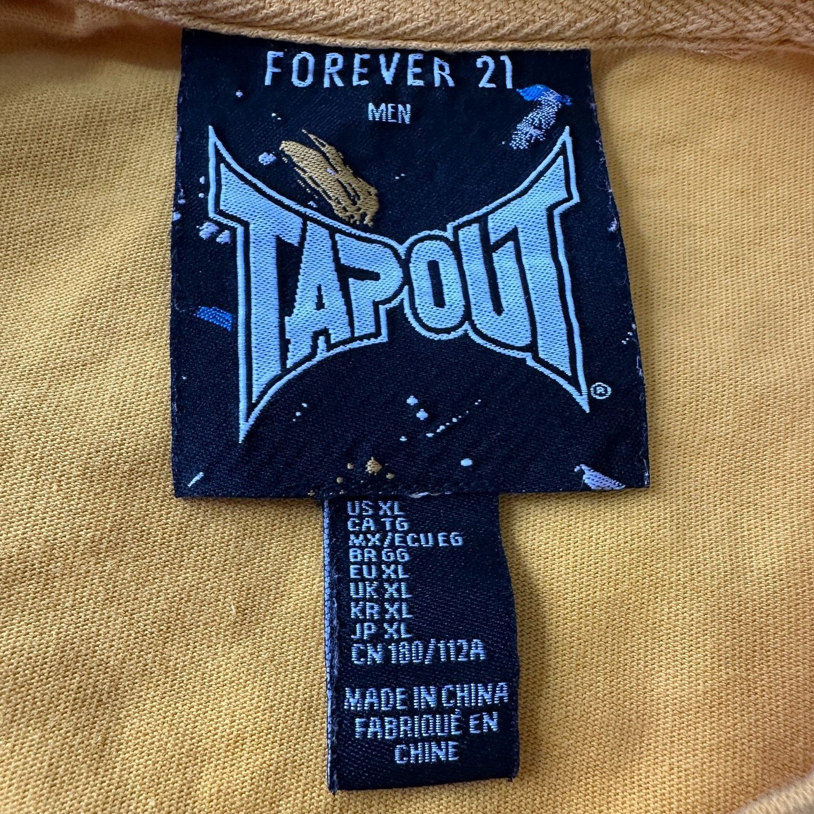 Forever 21 Forever 21 X Tapout Paint Splatter T-Shirt Men’s XL Yellow Size US XL / EU 56 / 4 - 5 Thumbnail