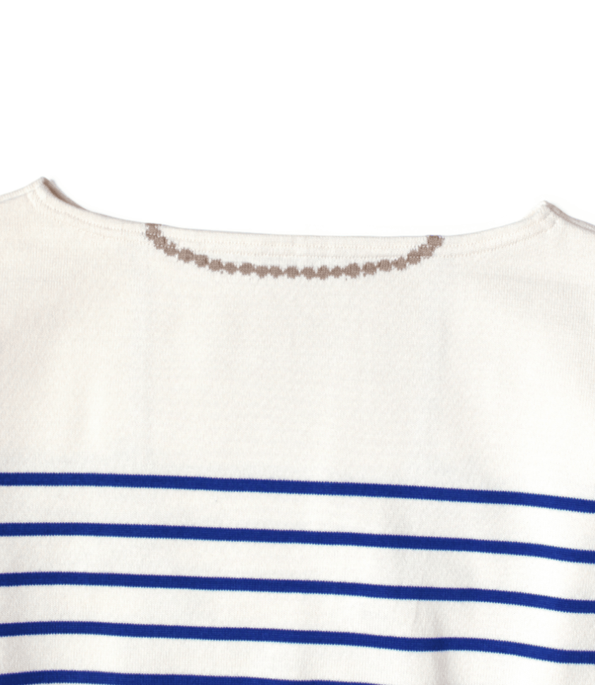 Kapital Paneled Border Knit Boat Neck Sweater Size US XXL / EU 58 / 5 - 9 Thumbnail