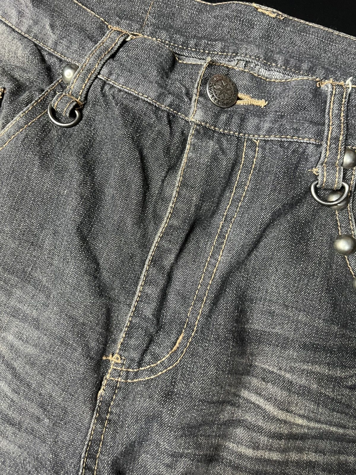 If Six Was Nine × Japanese Brand × Le Grande Bleu (L.G.B.) Japanese Gimmick Zipper Bondage Jeans by premium vintage Size US 31 - 6 Thumbnail