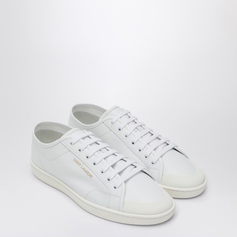 Saint Laurent Paris Saint Laurent White Leather Sneakers Gym Size US 9 / EU 42 - 1 Thumbnail