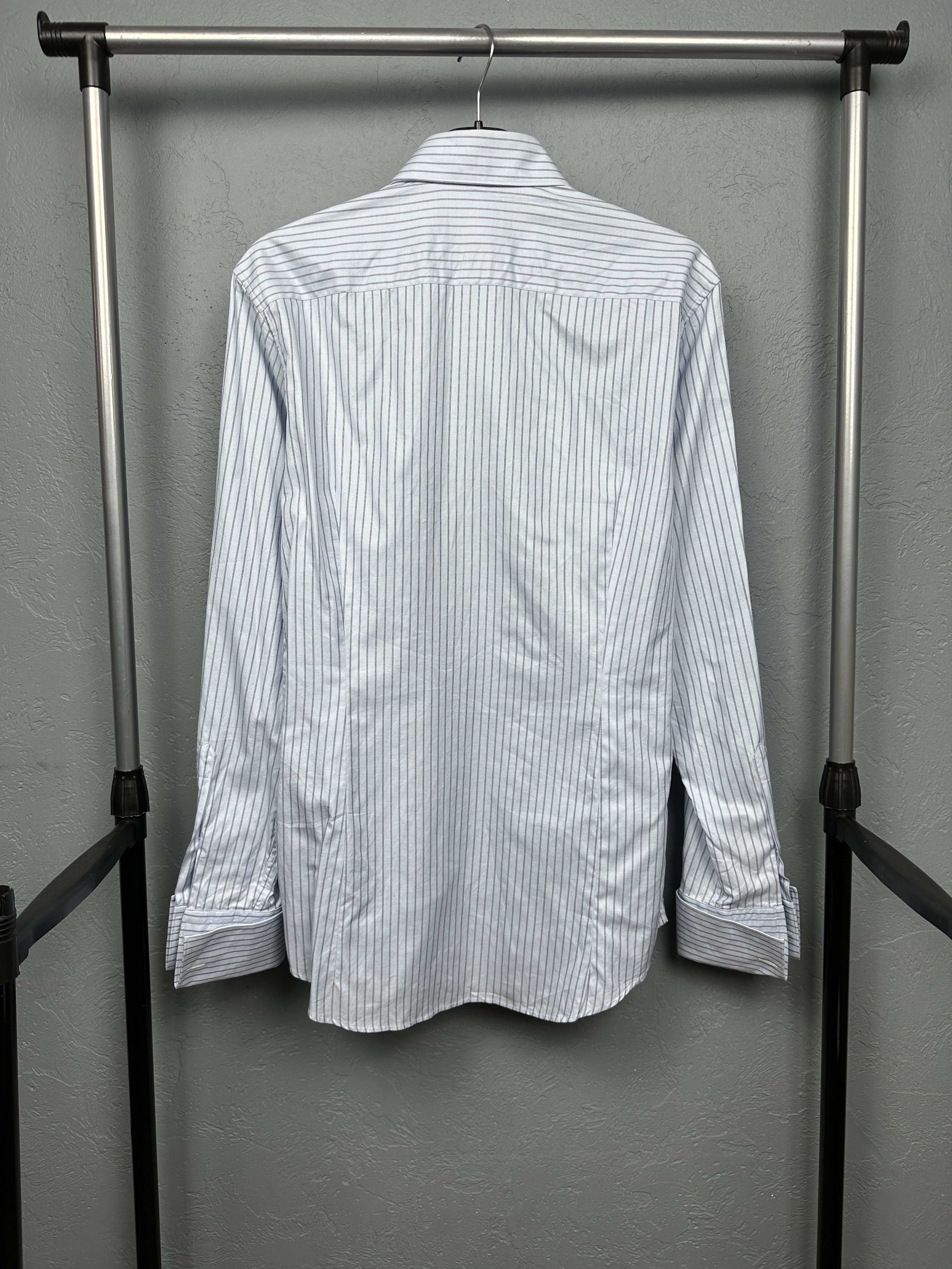 Ermenegildo Zegna × Z Zegna Ermenegildo Z Zegna Vintage Mens Long Sleeve Striped Shirt Size US M / EU 48-50 / 2 - 8 Thumbnail
