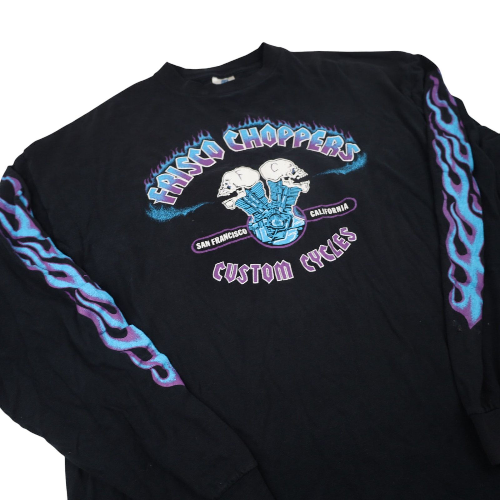 Vintage Vintage Frisco Choppers Custom Cycles Graphic T Shirt Size US XXL / EU 58 / 5 - 6 Thumbnail