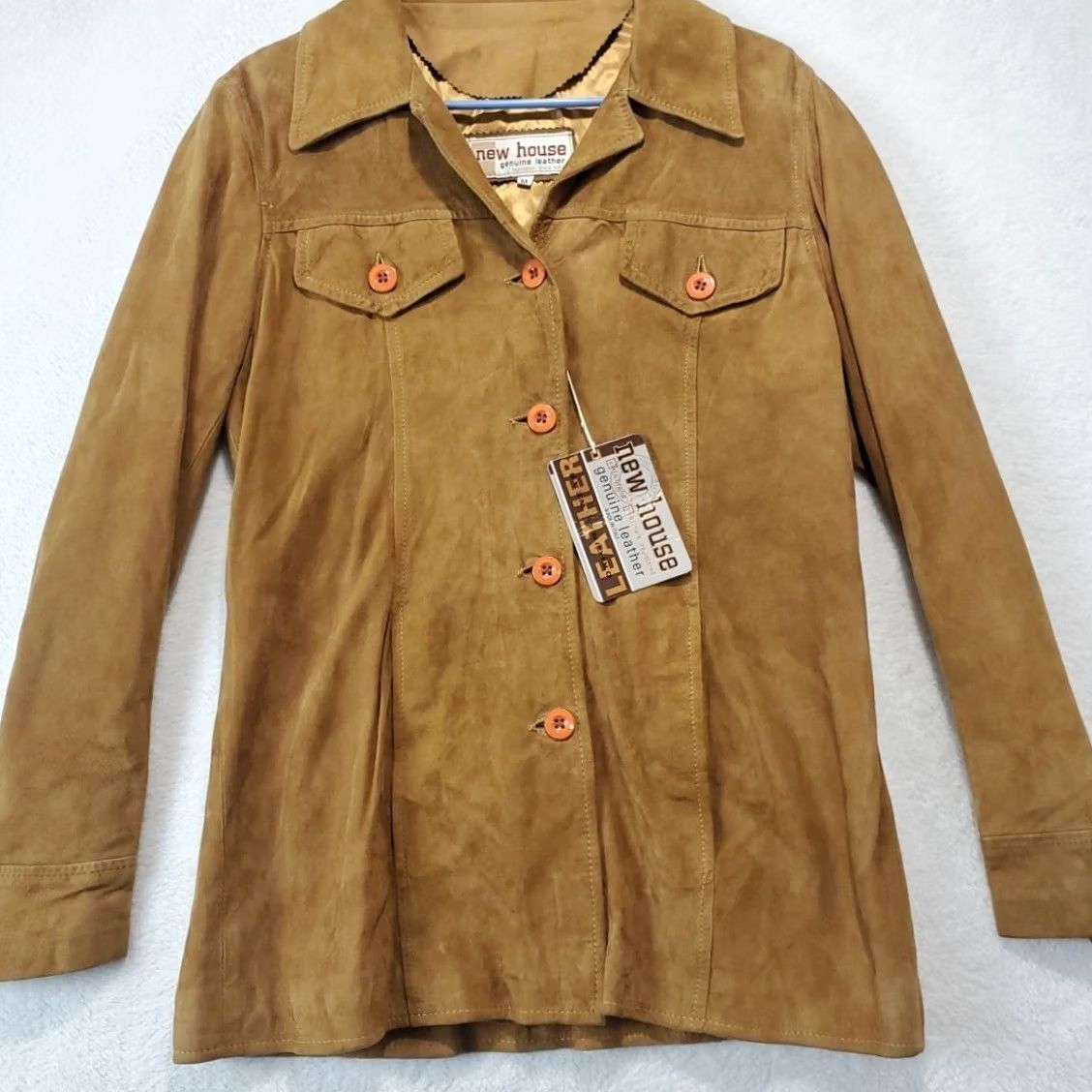 Vera Pelle VINTAGE Vera Pelle Brown Suede Italian Leather Jacket Boho Hippie Size M Women Regular Jacket Size M / US 6-8 / IT 42-44 - 3 Thumbnail