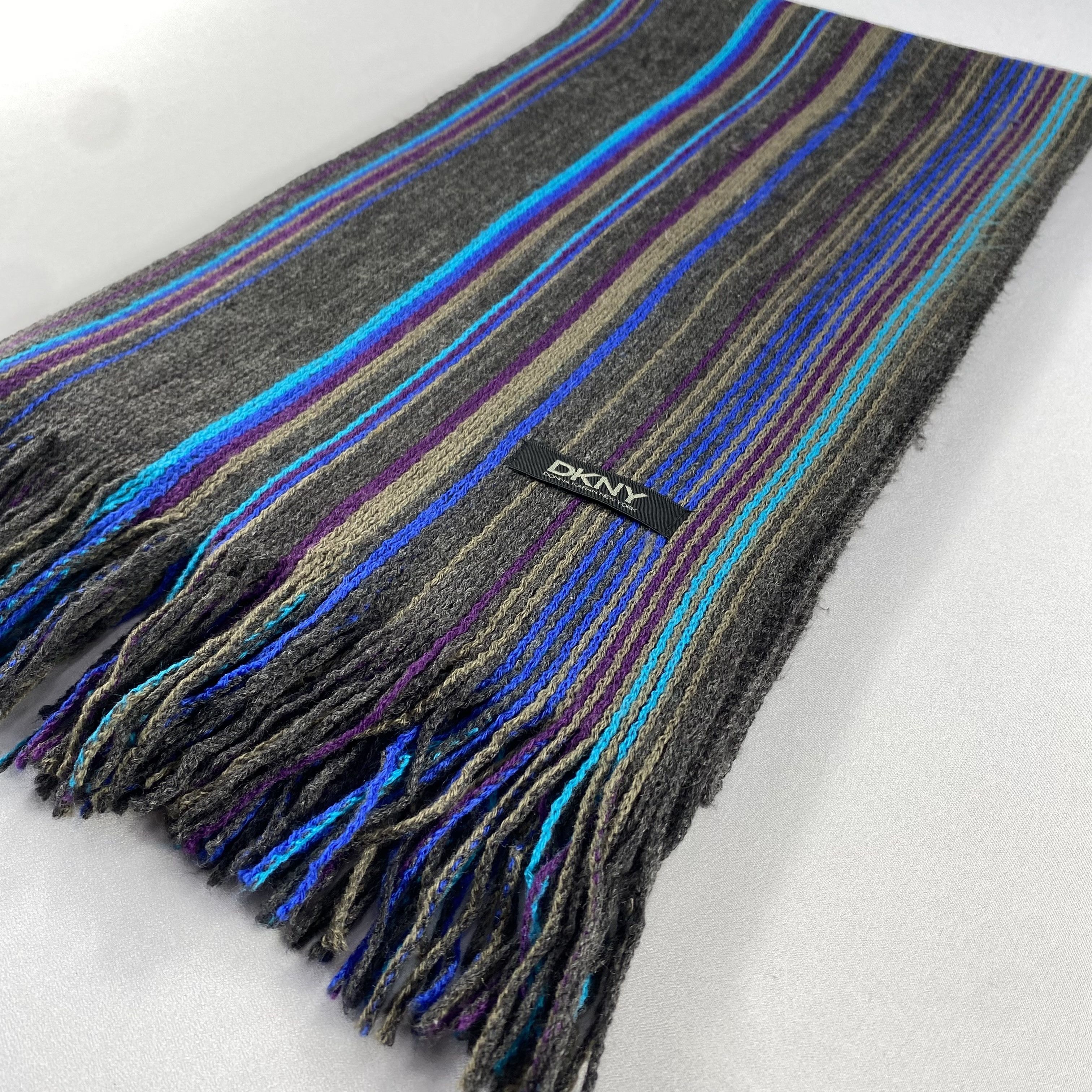 DKNY Vintage DKNY Scarf Neck Wrap Wool Muffler Size ONE SIZE - 3 Thumbnail