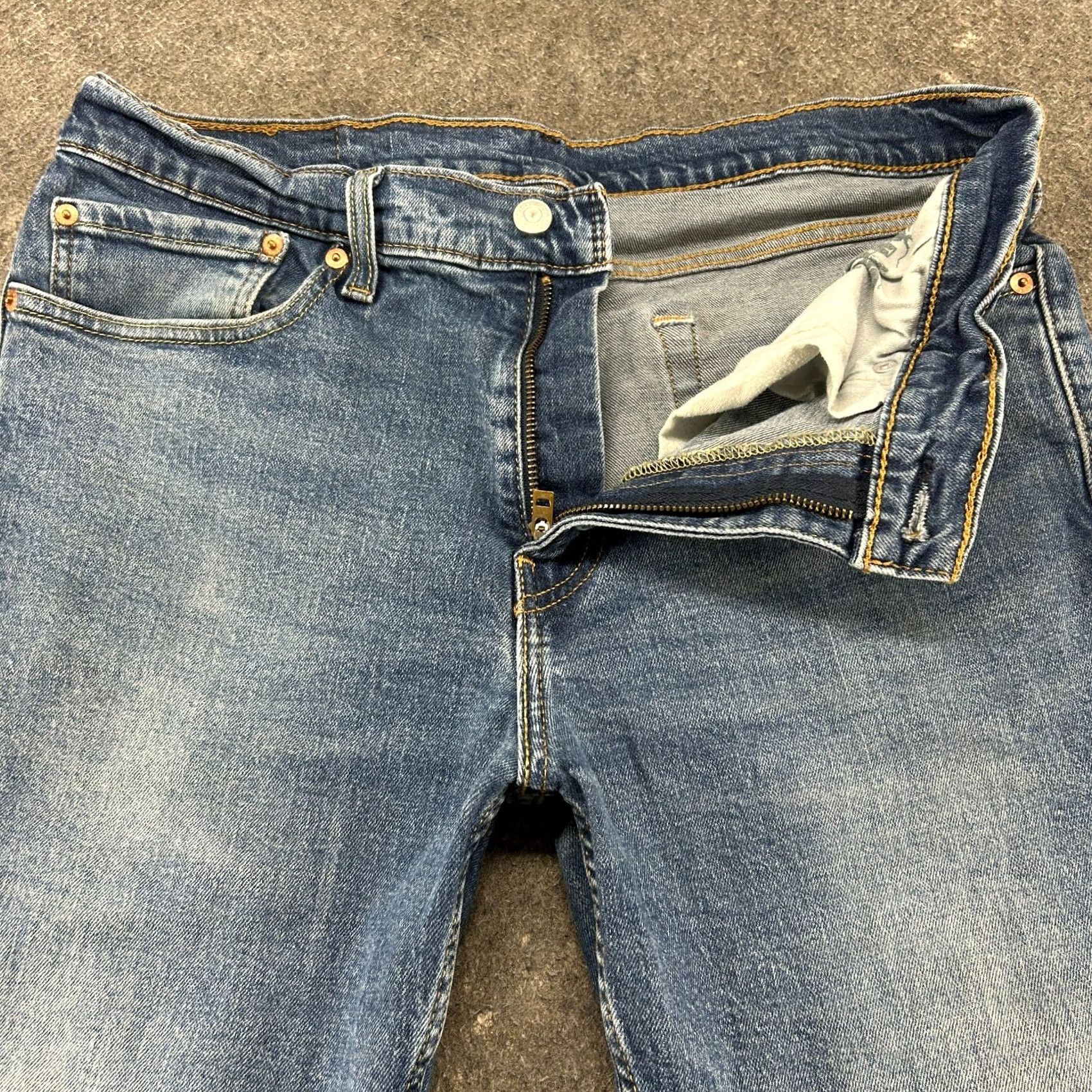 Levi's Levi's 511 Jeans Mens 34x30 Blue Skinny Slim Medium Wash Stretch Denim Size US 34 / EU 50 - 2 Thumbnail