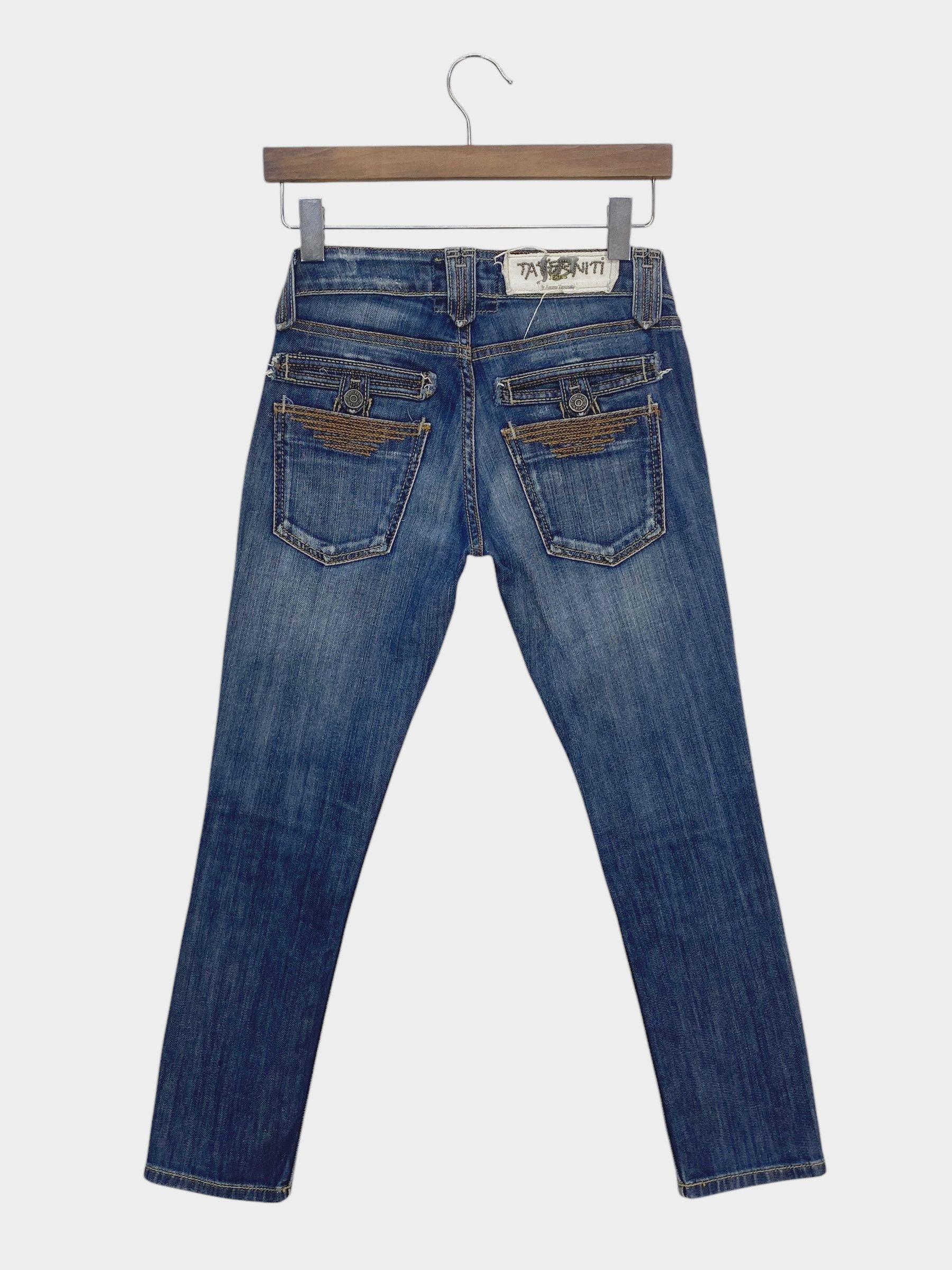 Designer × Jimmy Taverniti × Taverniti Taverniti Jeans Denim by Jimmy Taverniti Cropped Jeans Pants Size 24" / US 00 / IT 34 - 1 Thumbnail