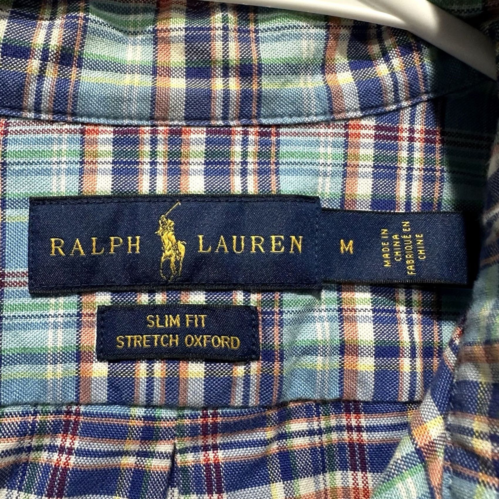 Ralph Lauren Ralph Lauren Shirt Mens M Light Blue Plaid Slim Fit Stretch Oxford Long Sleeve Size US M / EU 48-50 / 2 - 5 Thumbnail