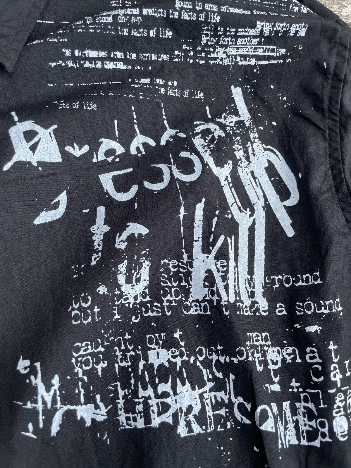 If Six Was Nine 2000s Japanese archive Vkei Dark Poem Button Up Shirts Y2K Size US XL / EU 56 / 4 - 8 Thumbnail