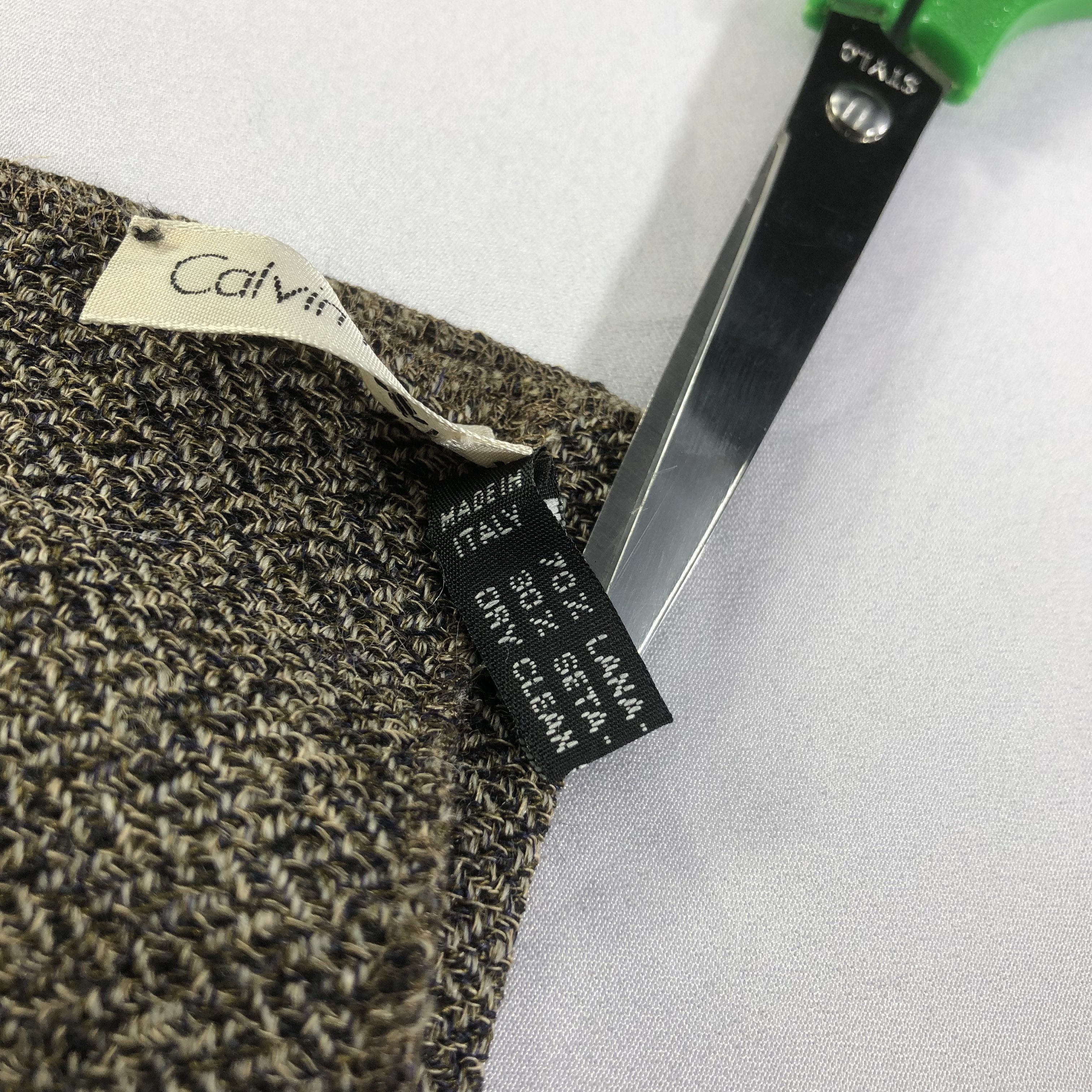 Calvin Klein Calvin Klein made in Italy Wool Scarf Muffler V1522 Size ONE SIZE - 5 Thumbnail