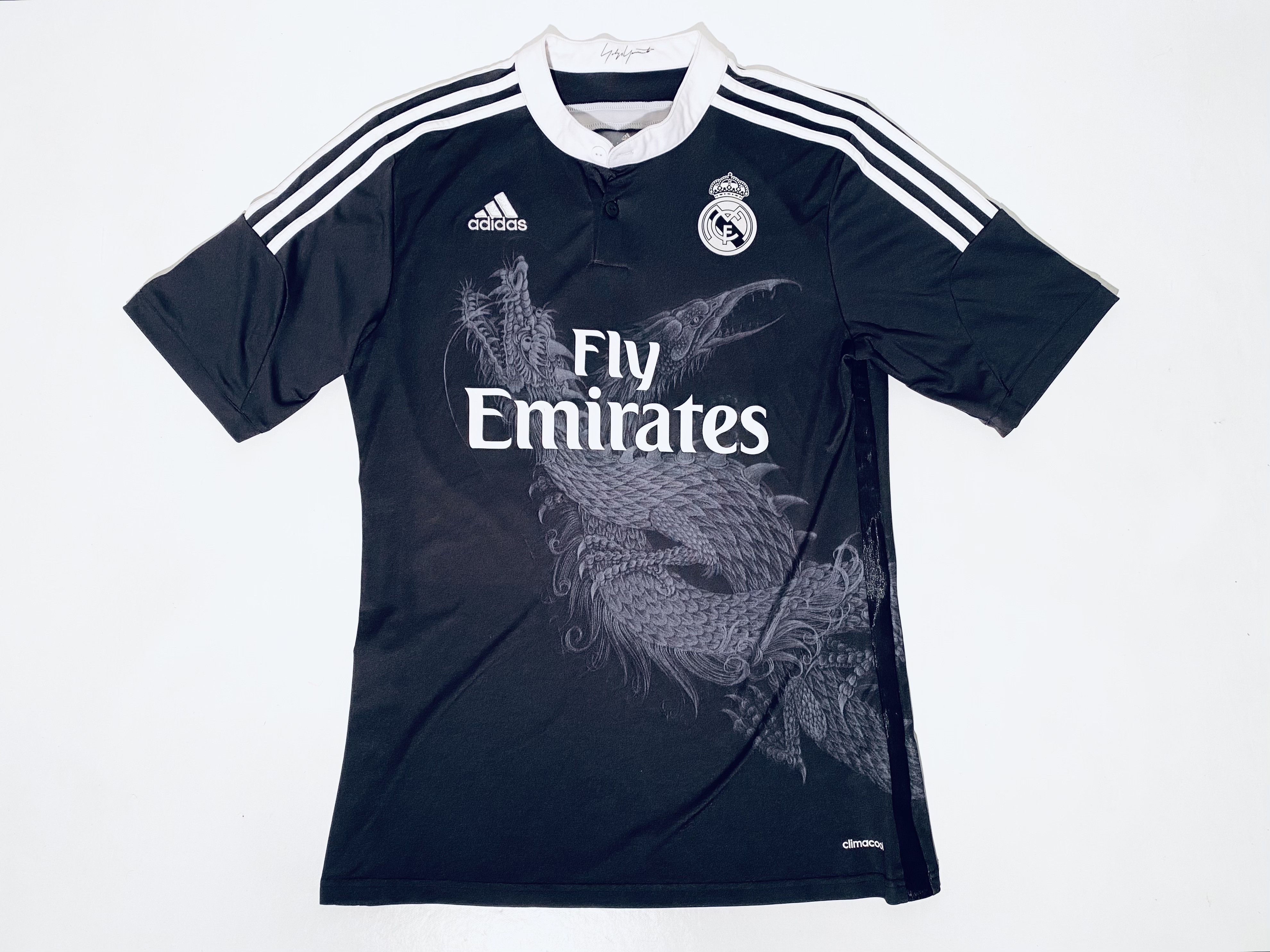 Adidas 14/15 Real Madrid Ronaldo sale Retro Y-3 Yohji Yamamoto Dragon Jersey XL