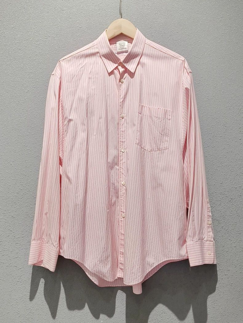 Comme des Garcons Striped Loose Fit Cotton Shirt - dmc Size US XS / EU 42 / 0 - 1 Thumbnail