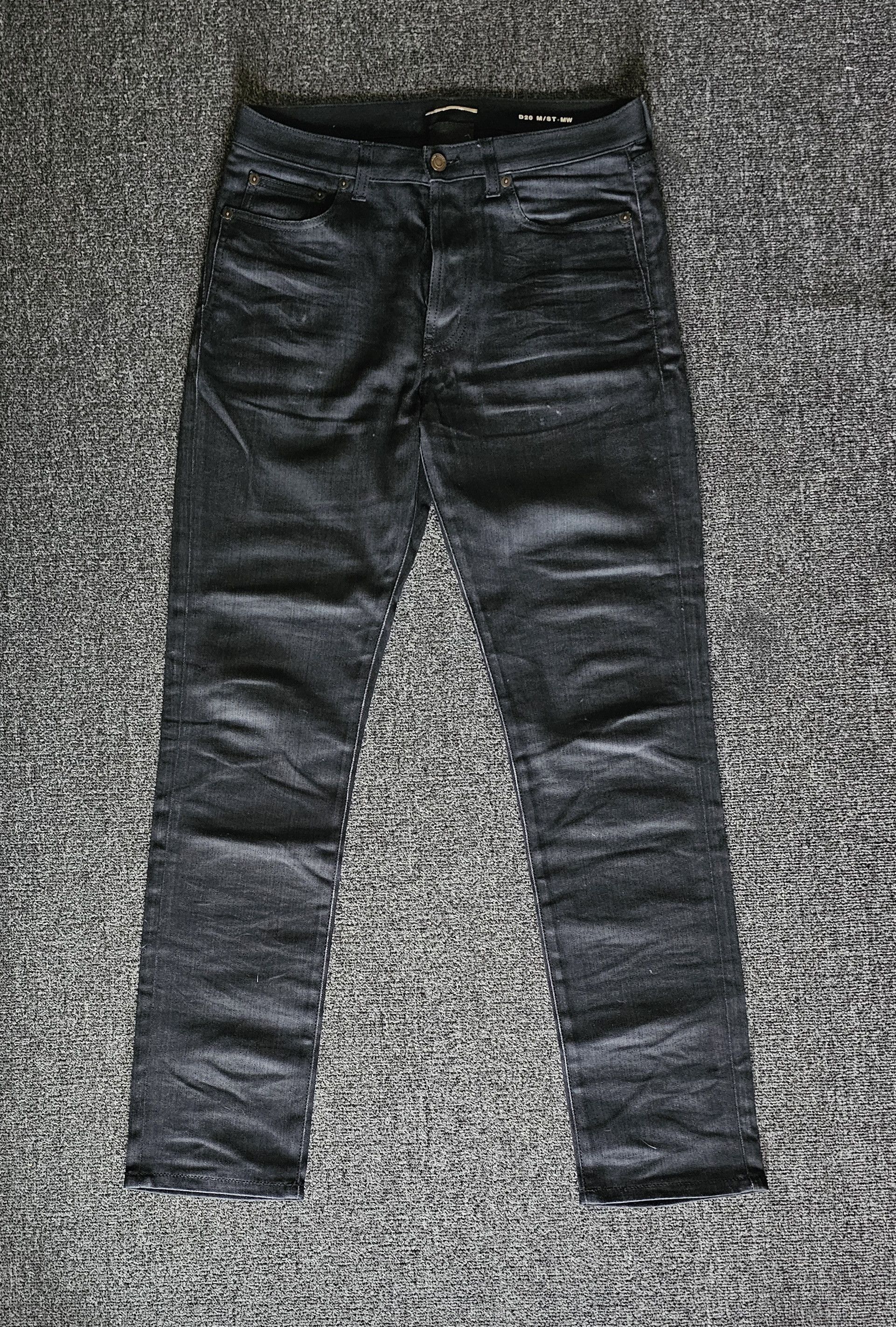 Saint Laurent Paris Saint Laurent D20 Black Slim Denim Jeans FW19