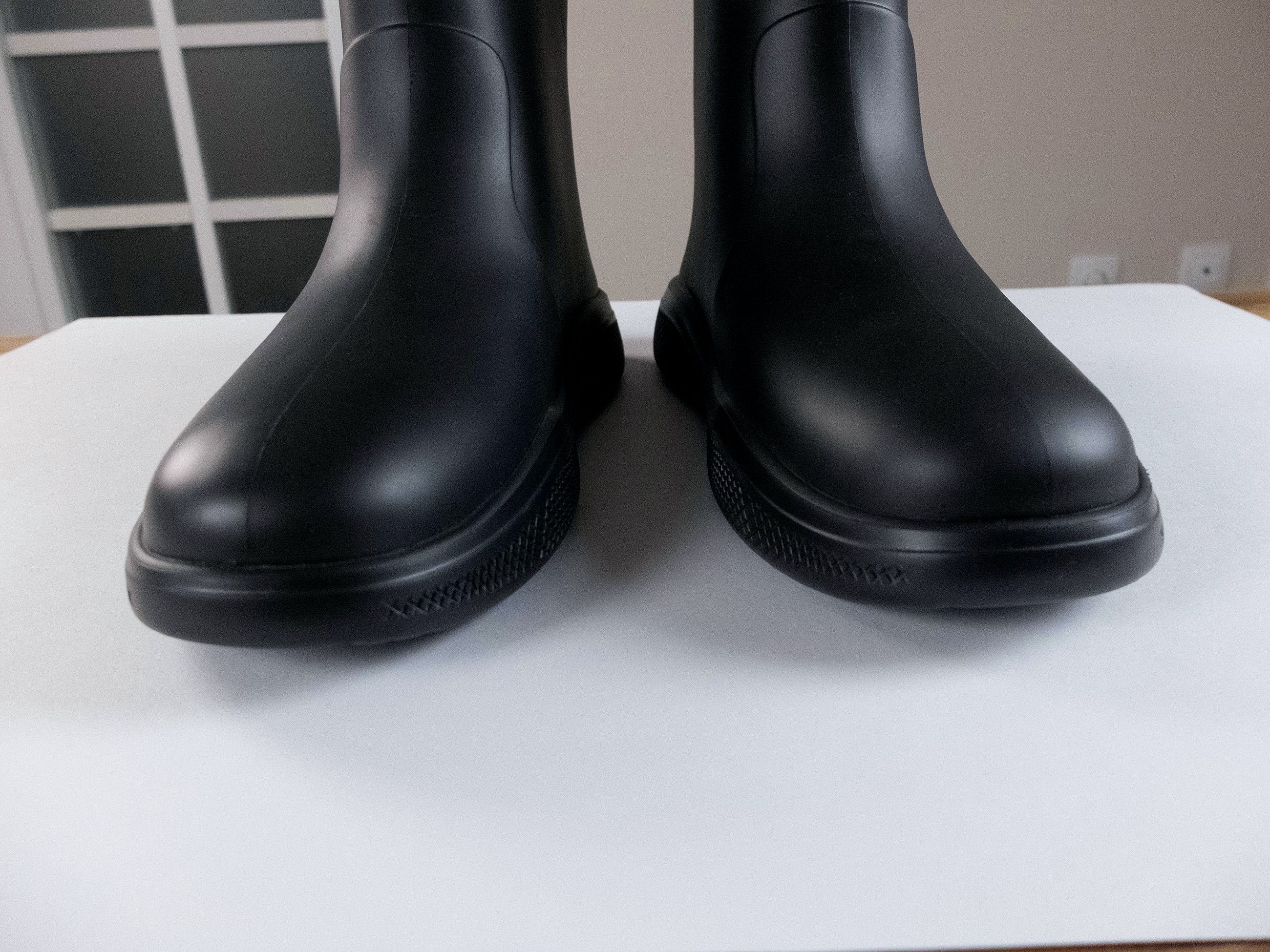 Prada PRADA Mellow black triangle logo rubber rain boots 11 44 Size US 11 / EU 44 - 6 Thumbnail