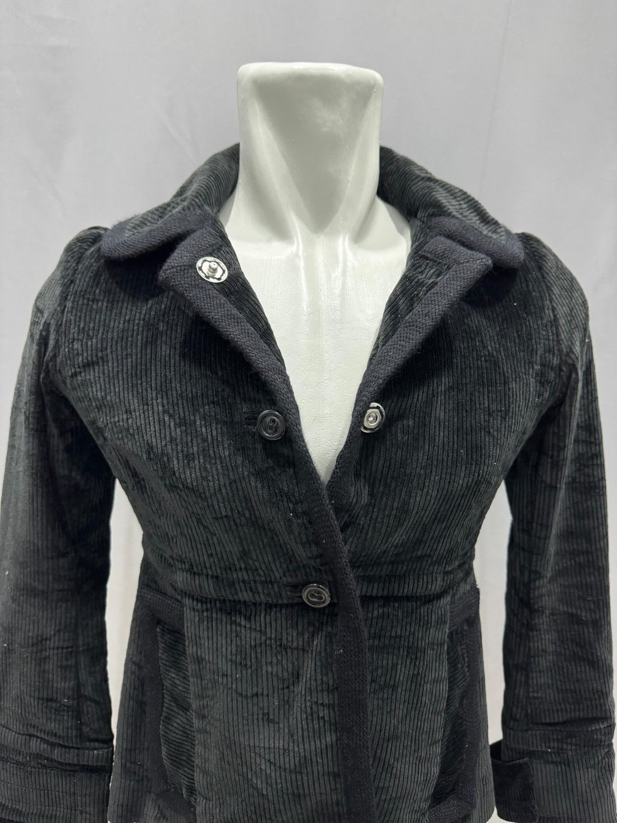 Marc Jacobs × Marc by Marc Jacobs Marc Jacobs Black Corduroy Coat Size S / US 4 / IT 40 - 2 Thumbnail