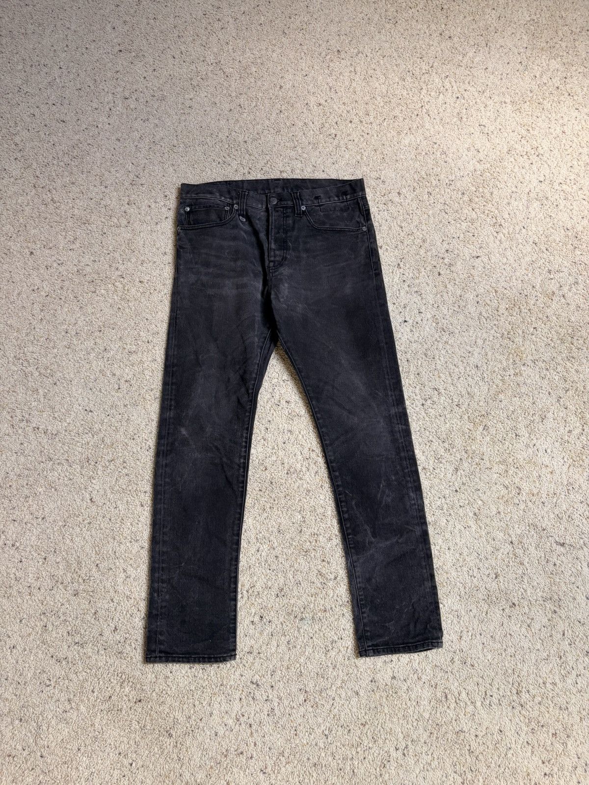 R13 Vintage r13 black denim jeans Size US 34 / EU 50 - 1 Thumbnail