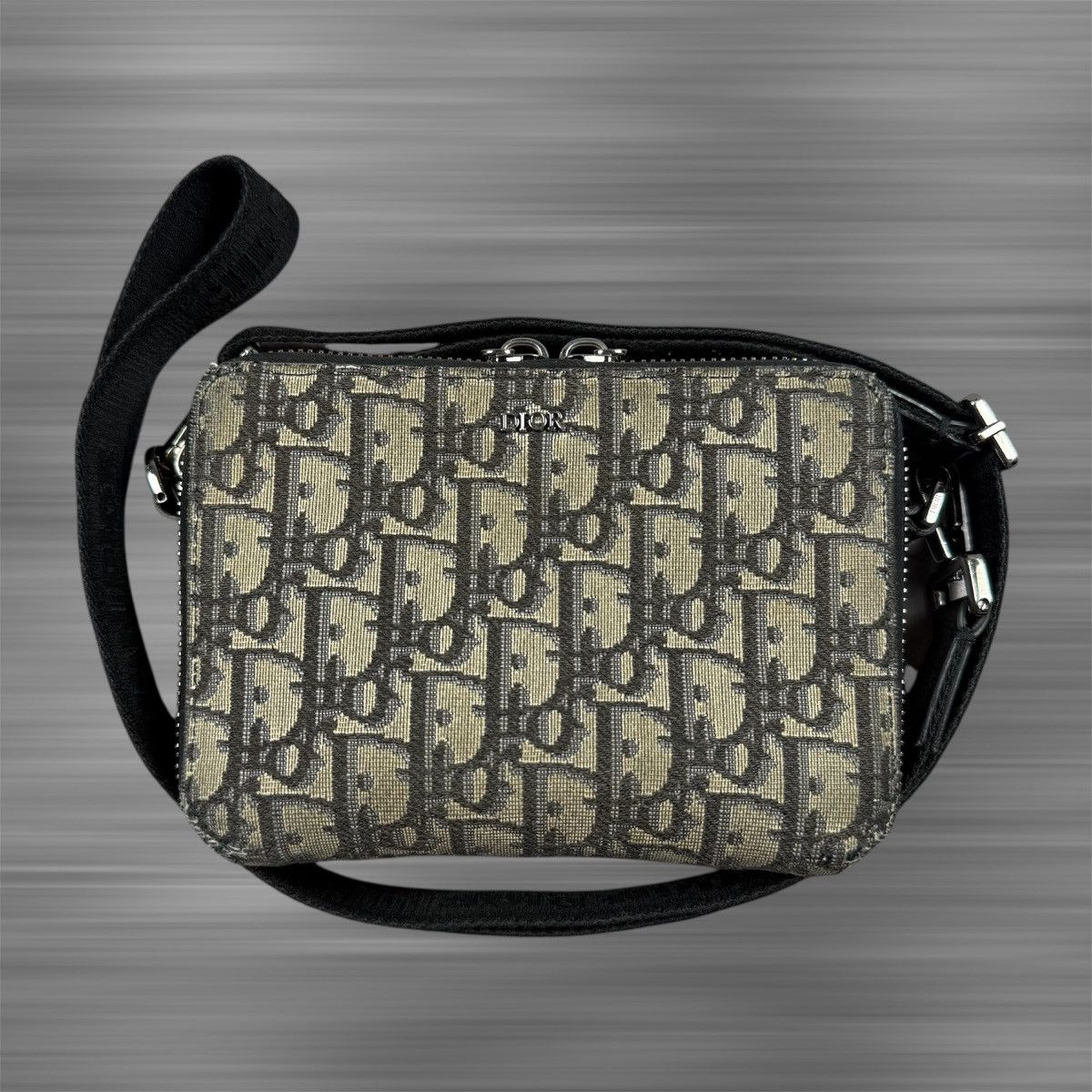 Dior Dior 2020 Oblique Jacquard Zipped Pouch Crossbody Size ONE SIZE - 1 Thumbnail