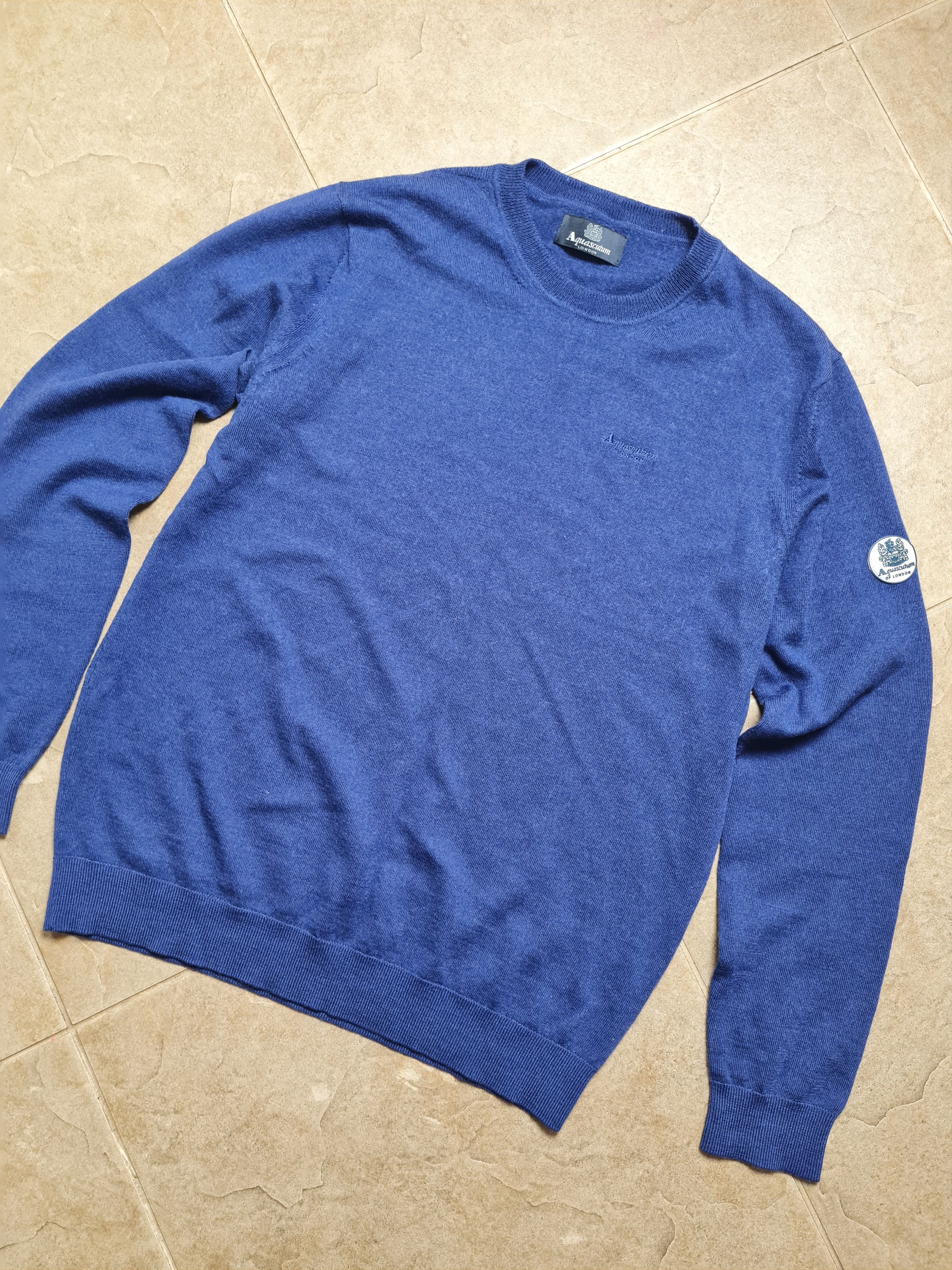 Aquascutum Aquascutum London Men's Wool Knit Crew Neck Sweater Jumper Size US M / EU 48-50 / 2 - 1 Thumbnail