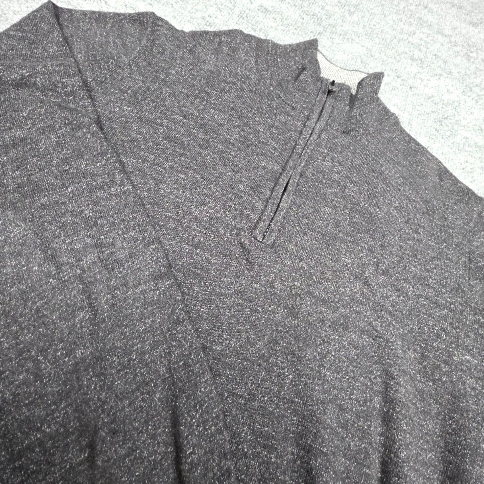 Faherty Faherty 1/4 Zip Suffolk Pullover Sweater Men’s Large Gray Cashmere Blend Size US L / EU 52-54 / 3 - 2 Thumbnail