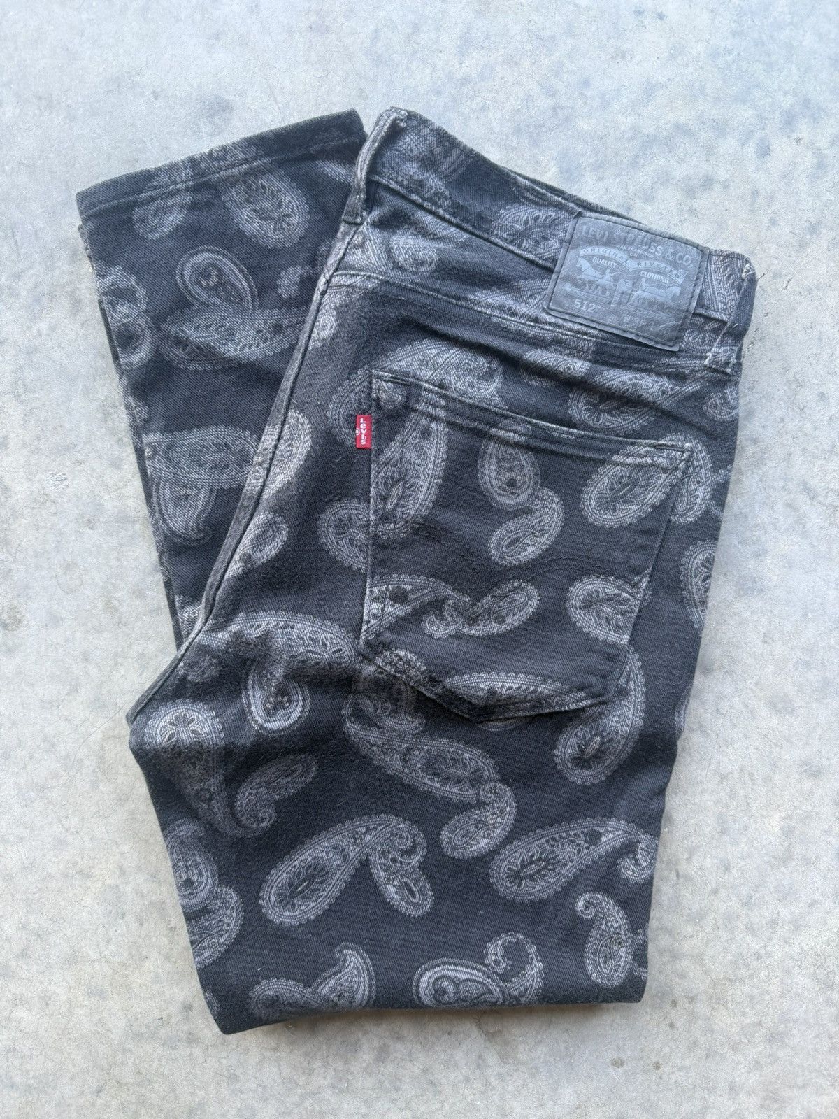 Levi's Vintage Levi’s Paisley Bandana Black Jeans Size US 36 / EU 52 - 3 Thumbnail