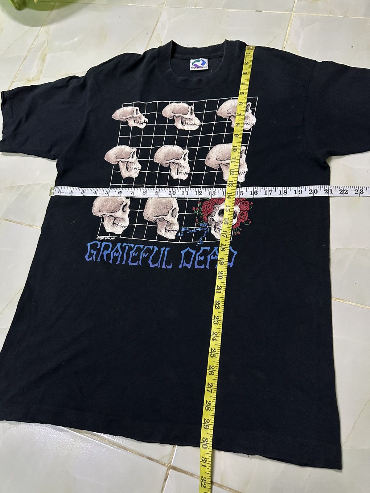 Band Tees × Grateful Dead × Liquid Blue Vtg 1993 Gem, Grateful Dead Liguid Blue David Opil Print Tee Size US L / EU 52-54 / 3 - 14 Thumbnail