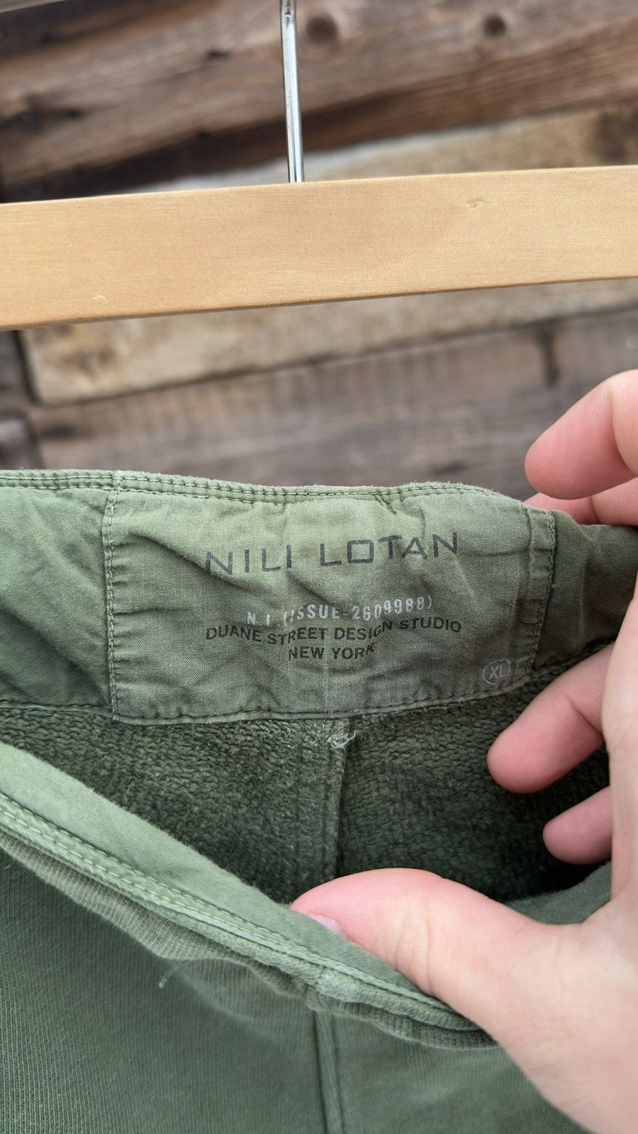 Nili Lotan Nili Lotan Drop Crotch Lightweight Sweatpant Size XL Green Size 32" / US 10 / IT 46 - 5 Thumbnail